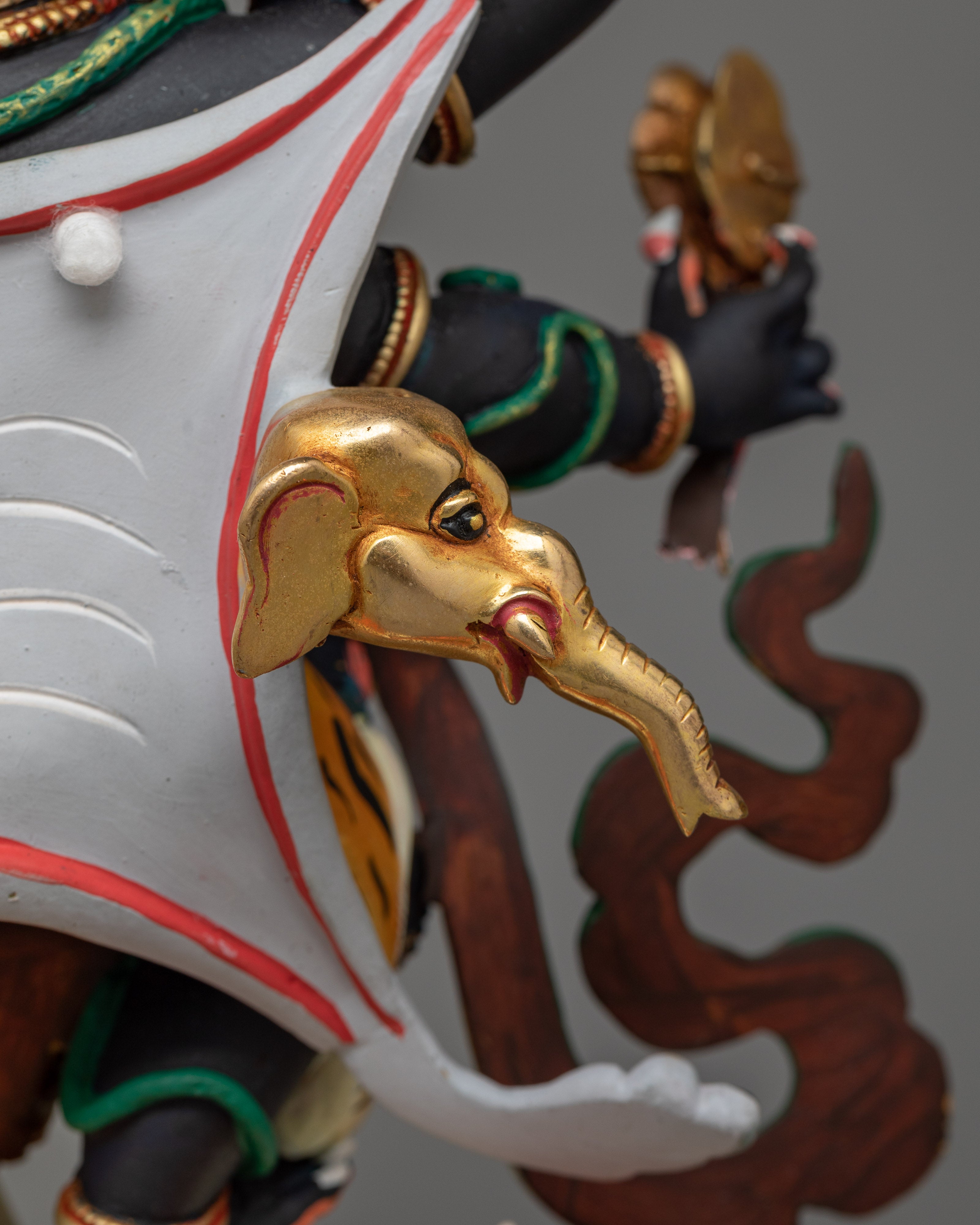 Colorful Six-Armed Mahakala Statue | Handcrafted Symbol of Protection