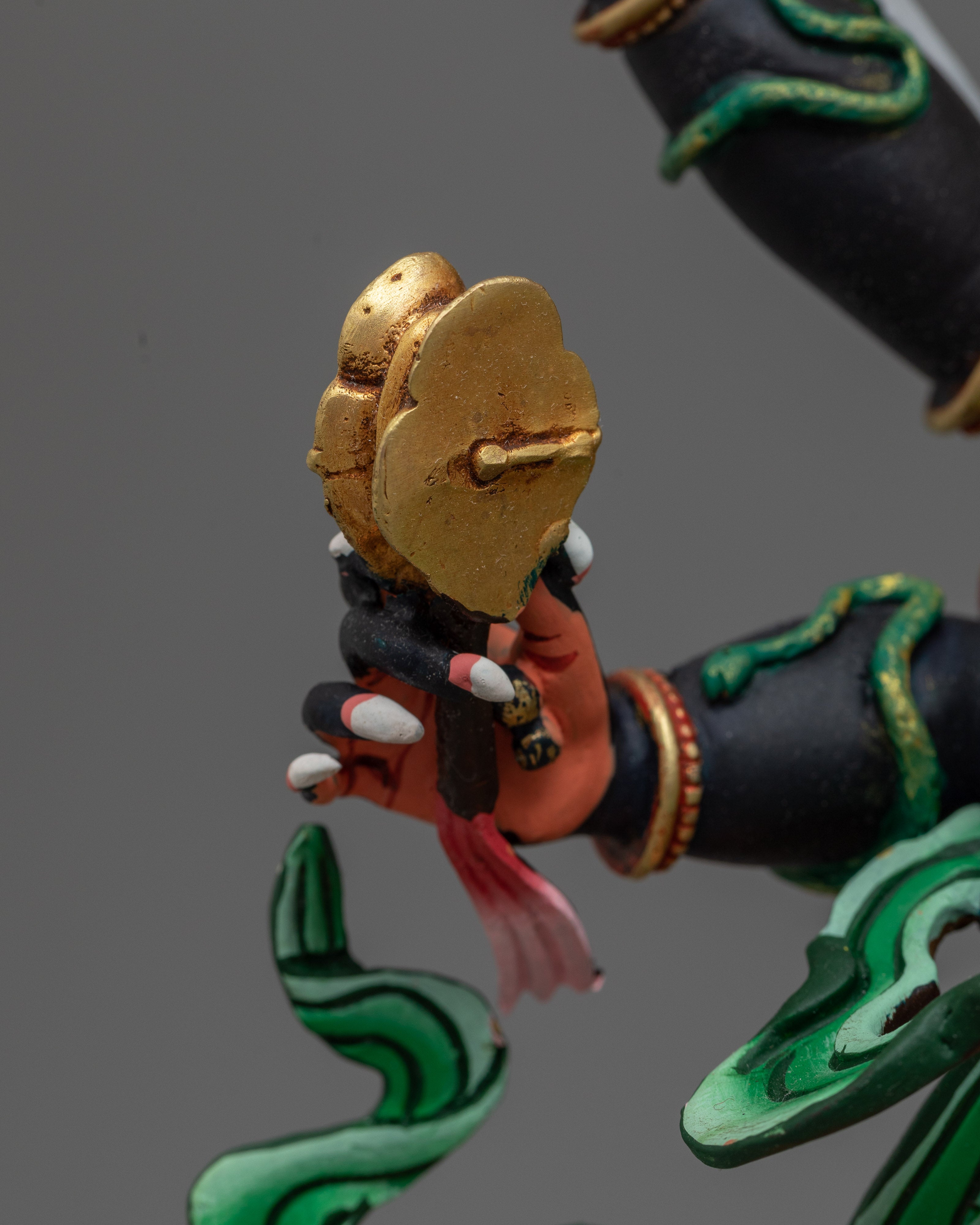 Colorful Six-Armed Mahakala Statue | Handcrafted Symbol of Protection