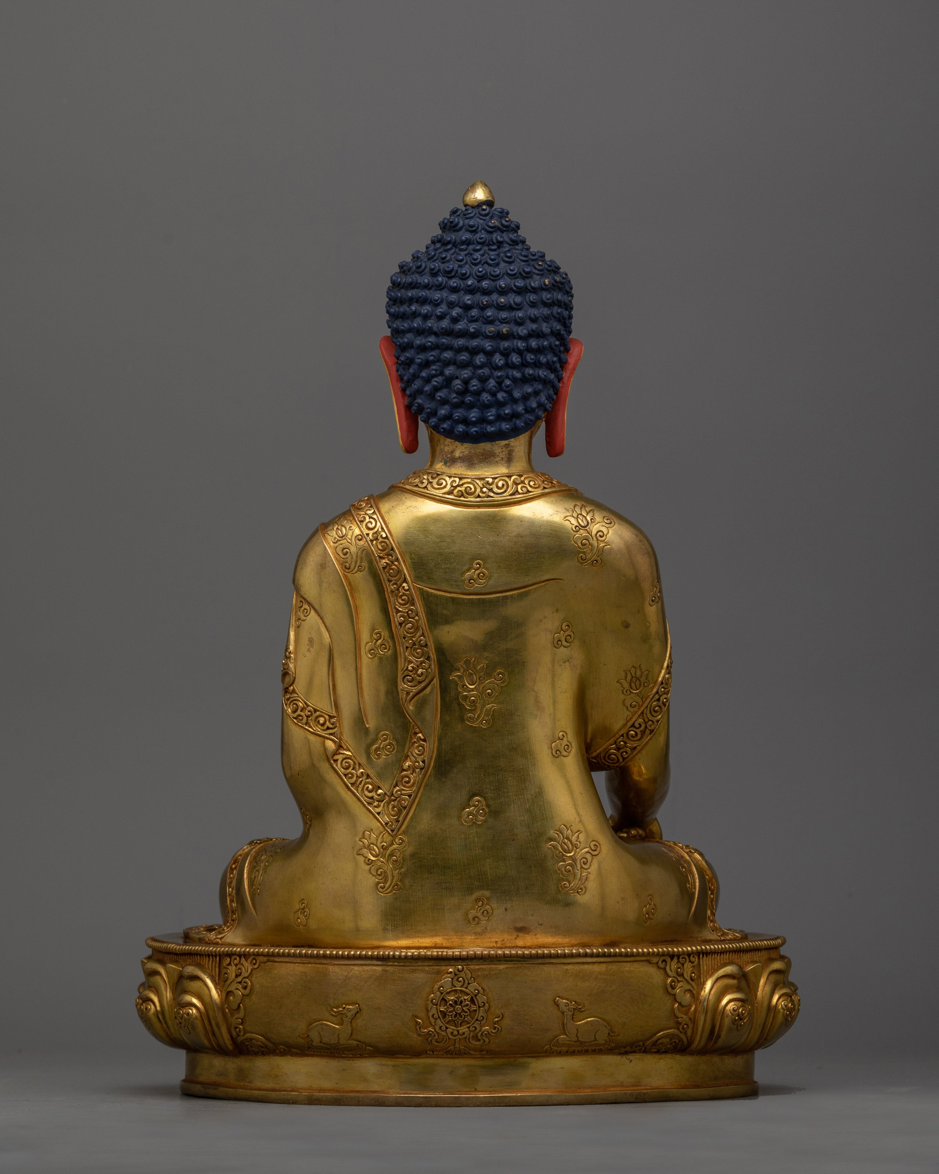 Shakyamuni Buddha Handcrafted Statue | 24K Gold-Gilded Beacon of Enlightenment