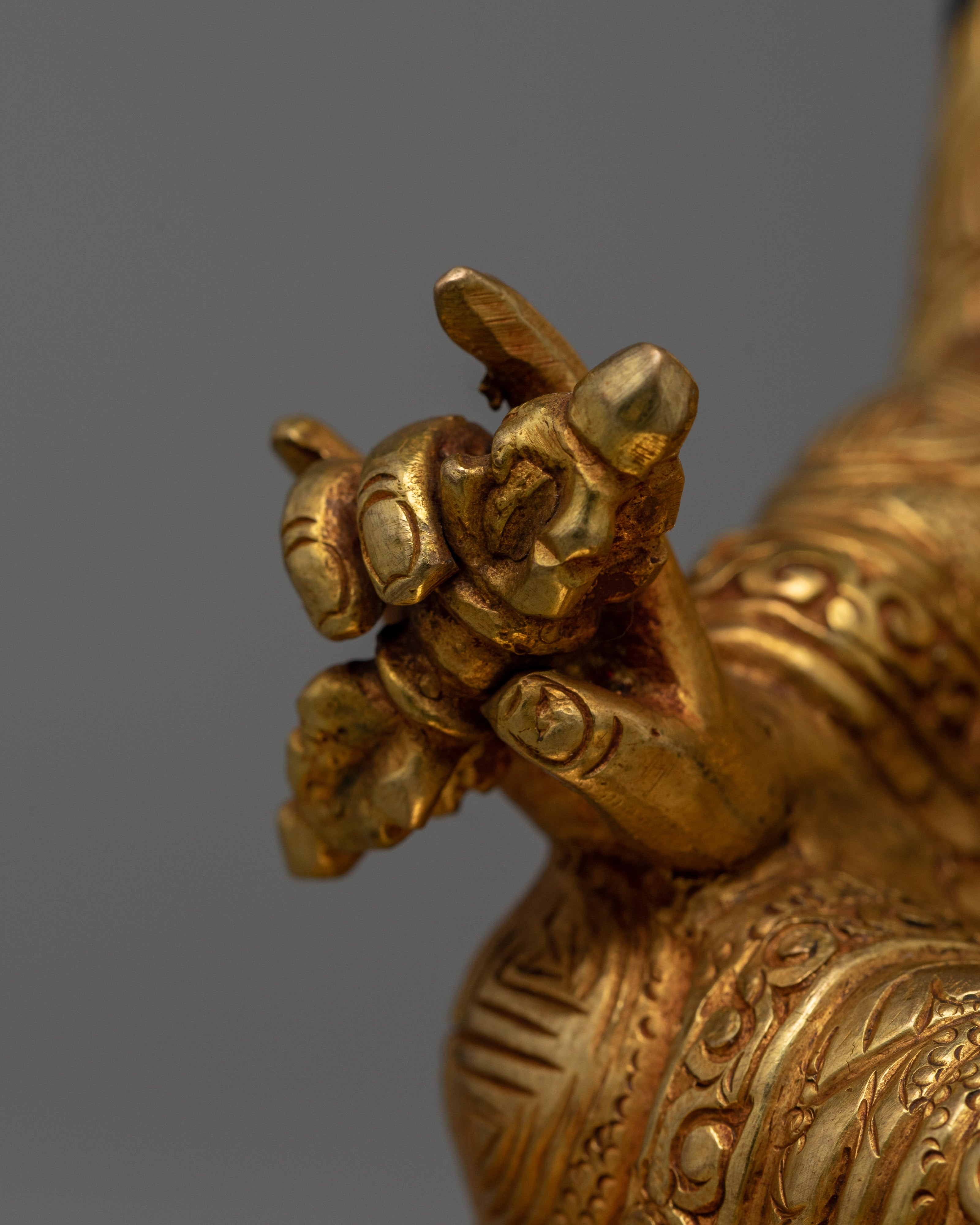 Guru Rinpoche Handcrafted Statue | Artisanal Symbol of Spiritual Insight