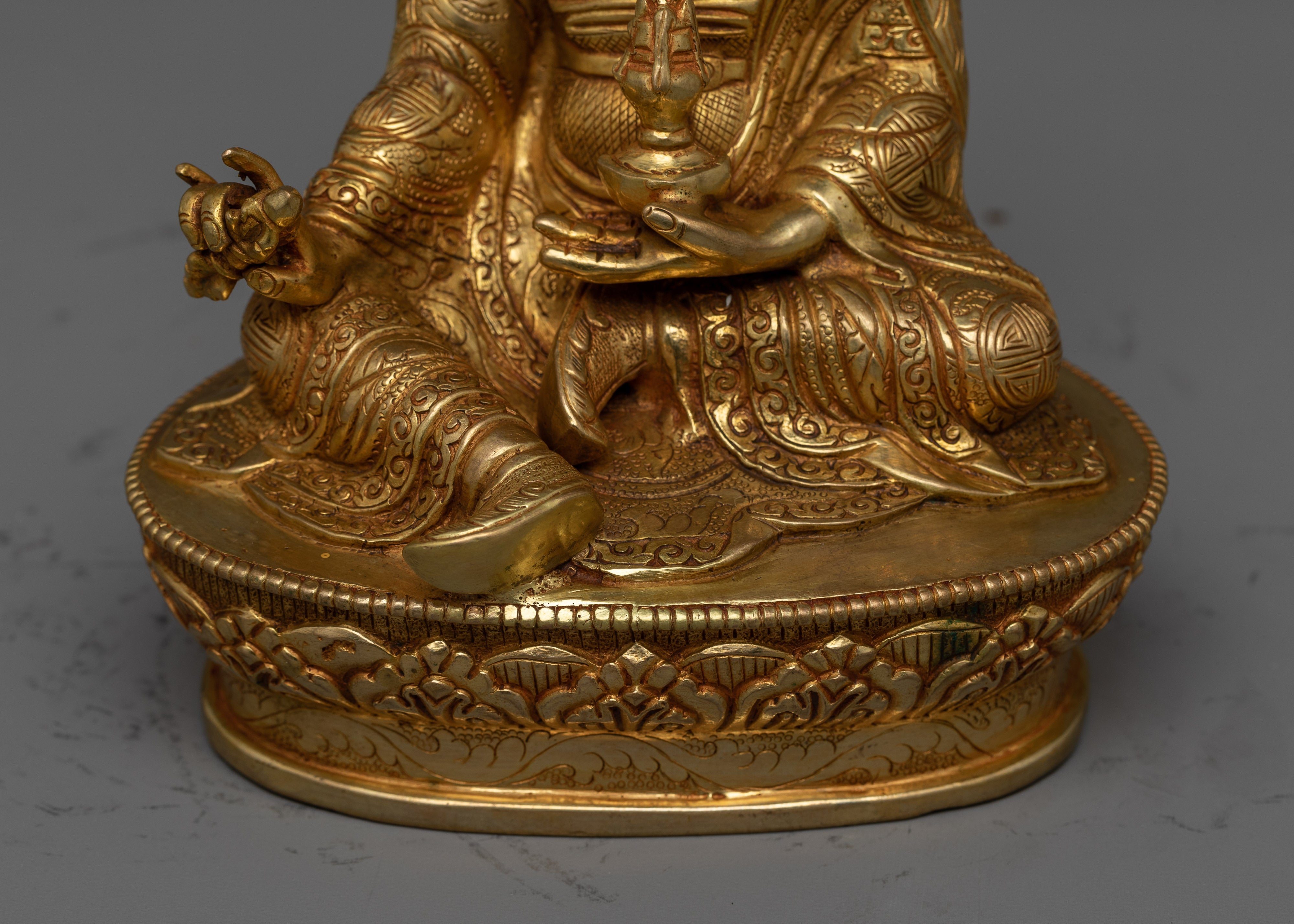 Guru Rinpoche Handcrafted Statue | Artisanal Symbol of Spiritual Insight