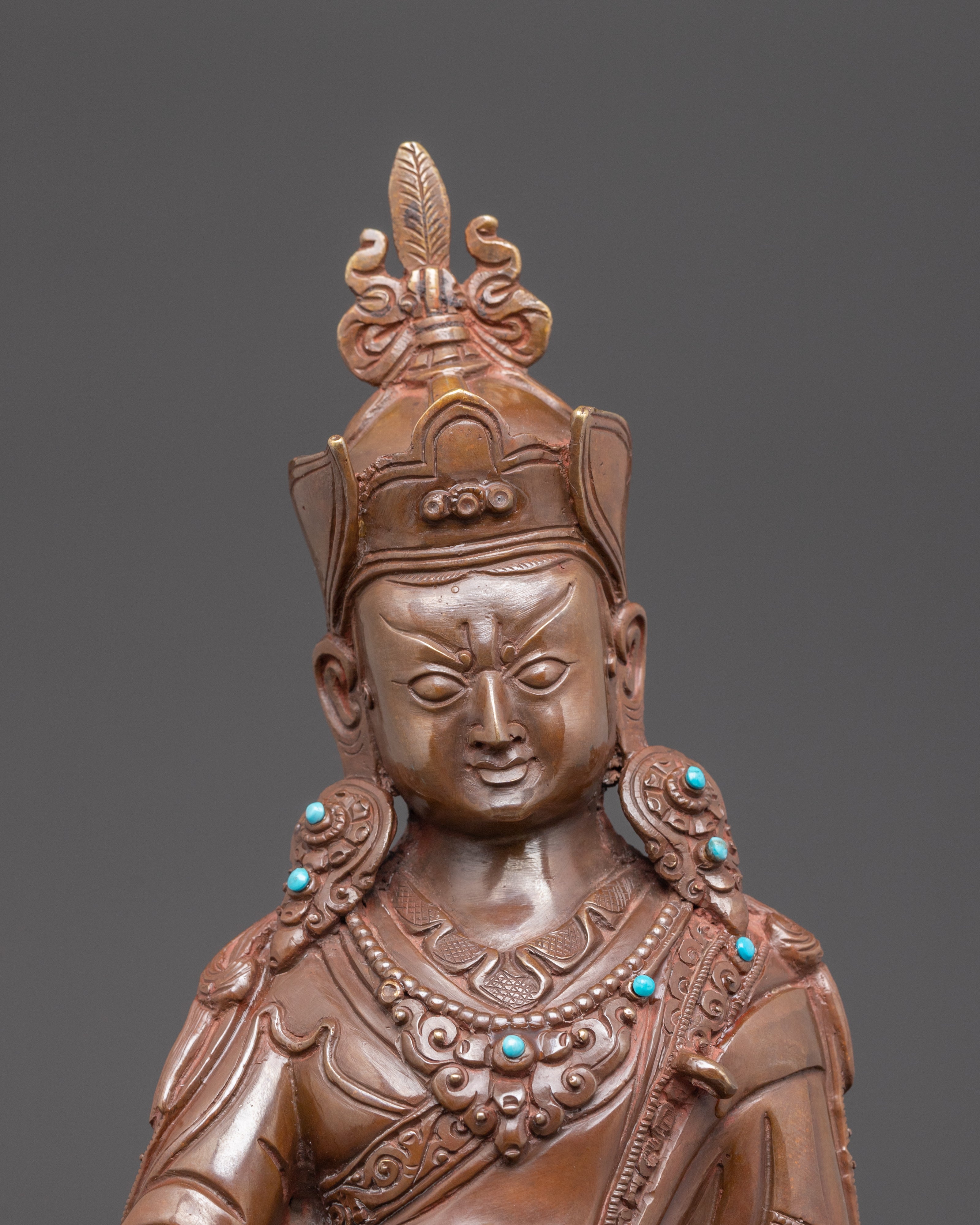 Handmade Guru Rinpoche Enlightened Vajra Holder Statue