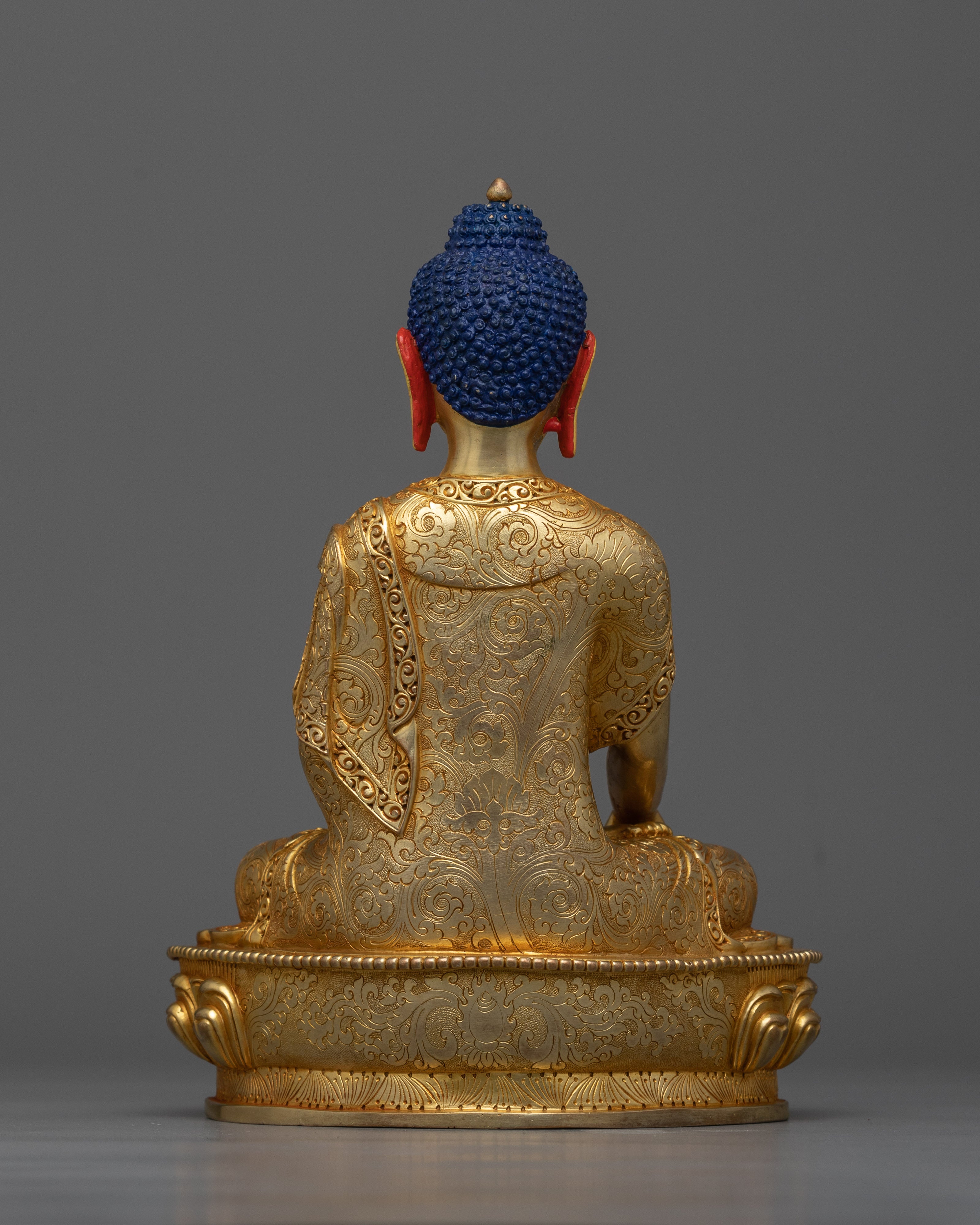 Shakyamuni Buddha Dharma Guru Statue | 24K Gold-Gilded Symbol of Enlightenment