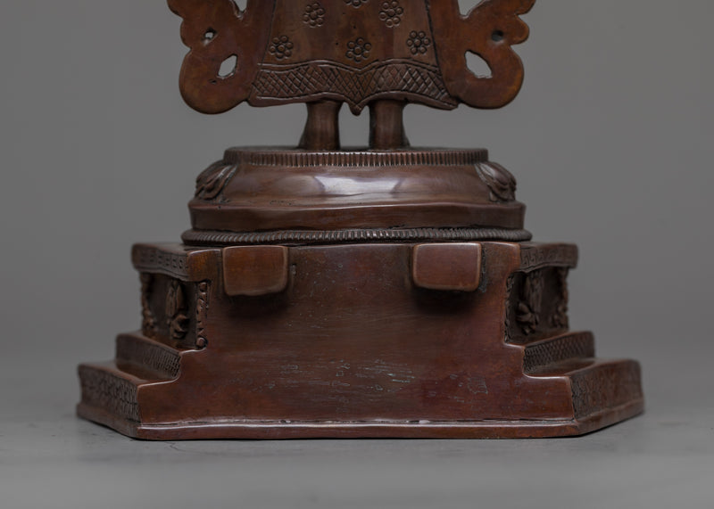 1000-Armed Chenrezig Oxidized Statue | Icon of Infinite Compassion