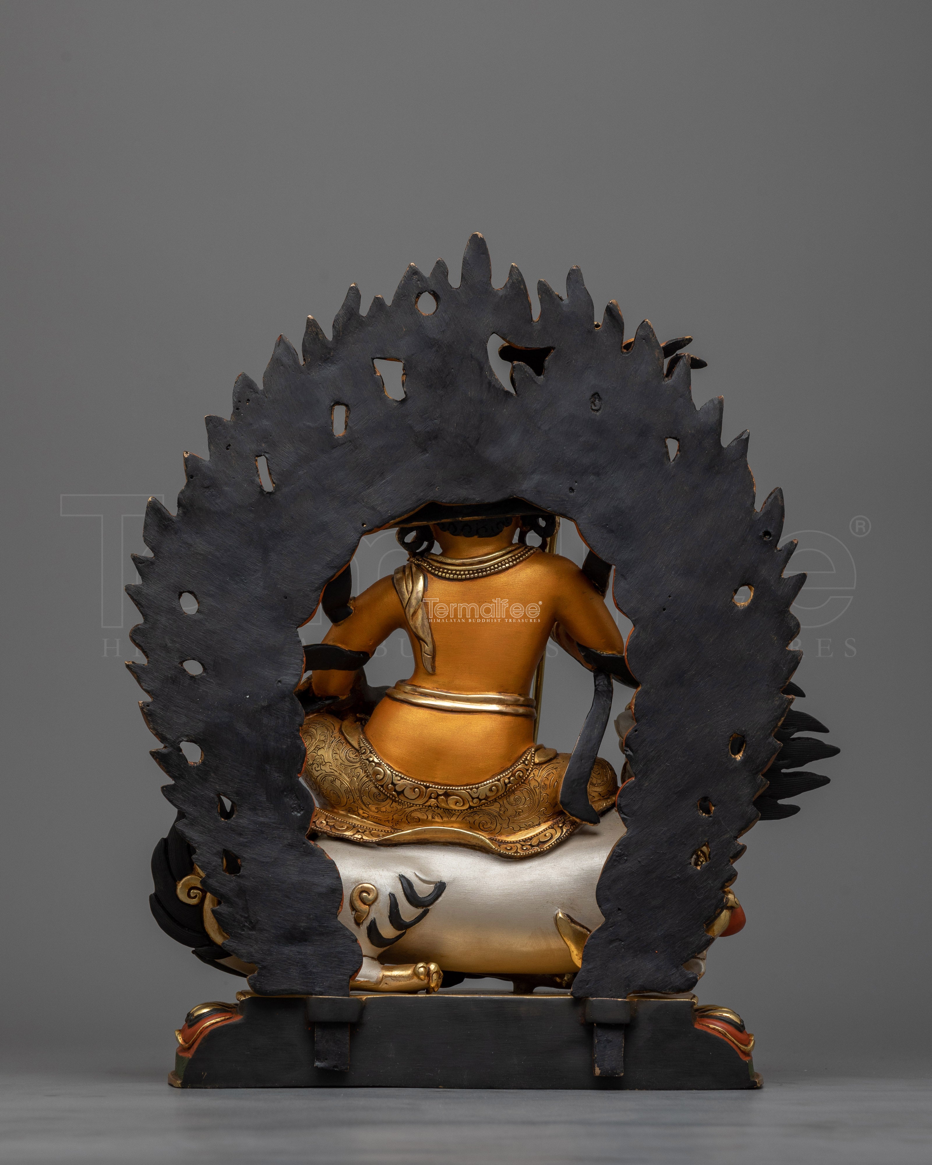 Handmade Namtoshe Figurine | 24K Gold-Gilded Protector of Wealth