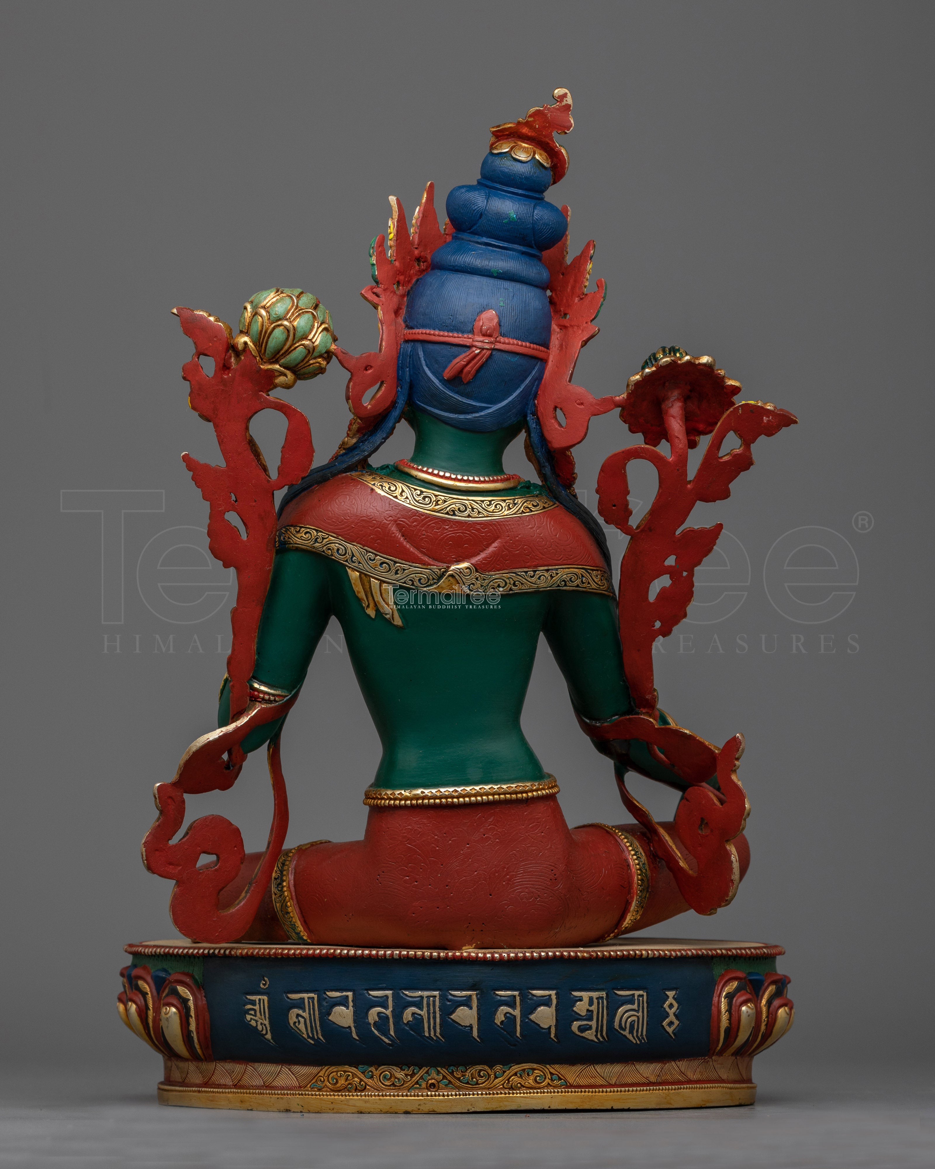 Handmade Green Tara Statue for The Shrine | Explore the Beauty of Vajrayana Artistry