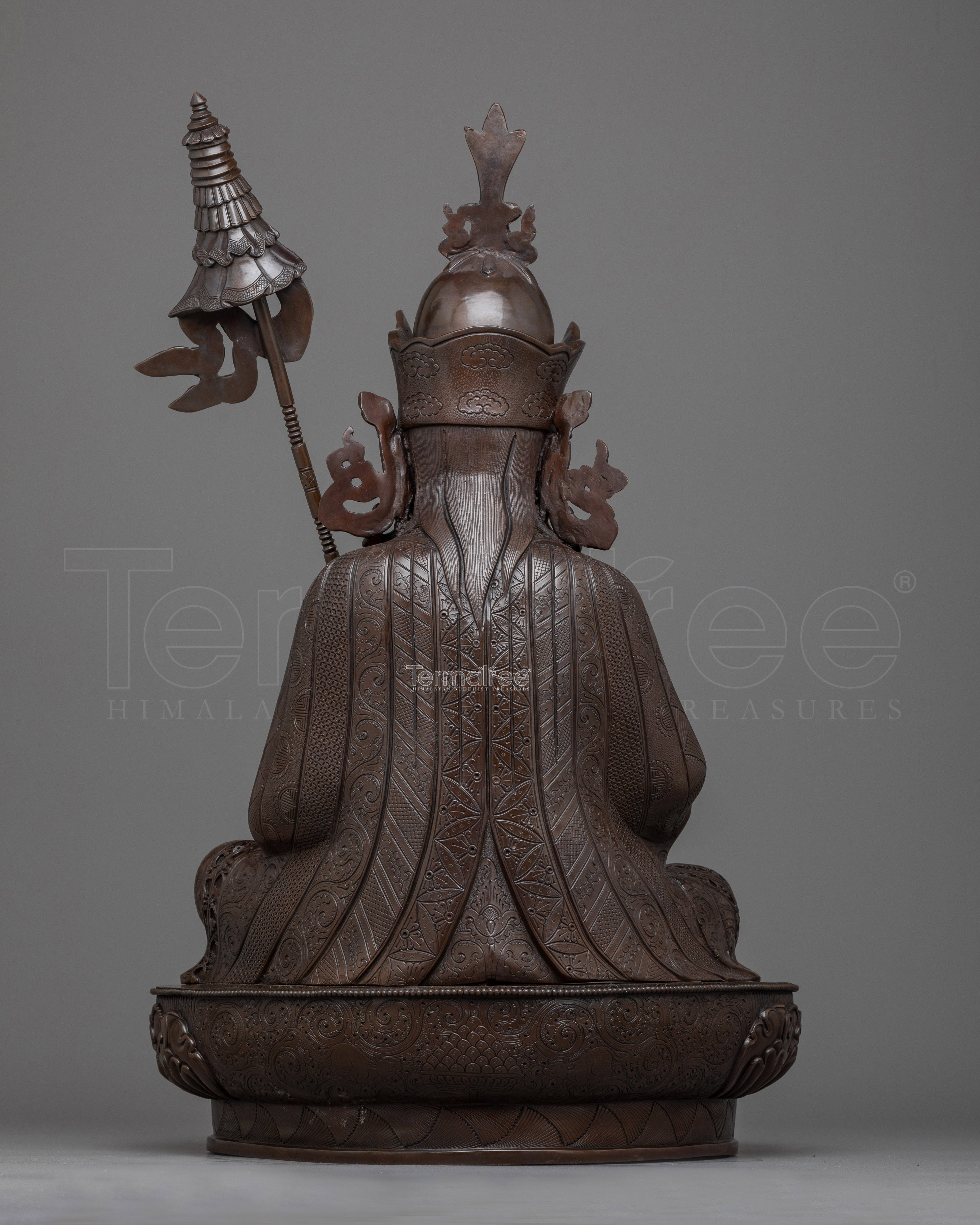 Oxidized Copper Guru Norla Figurine | Nepalese Art and Craft