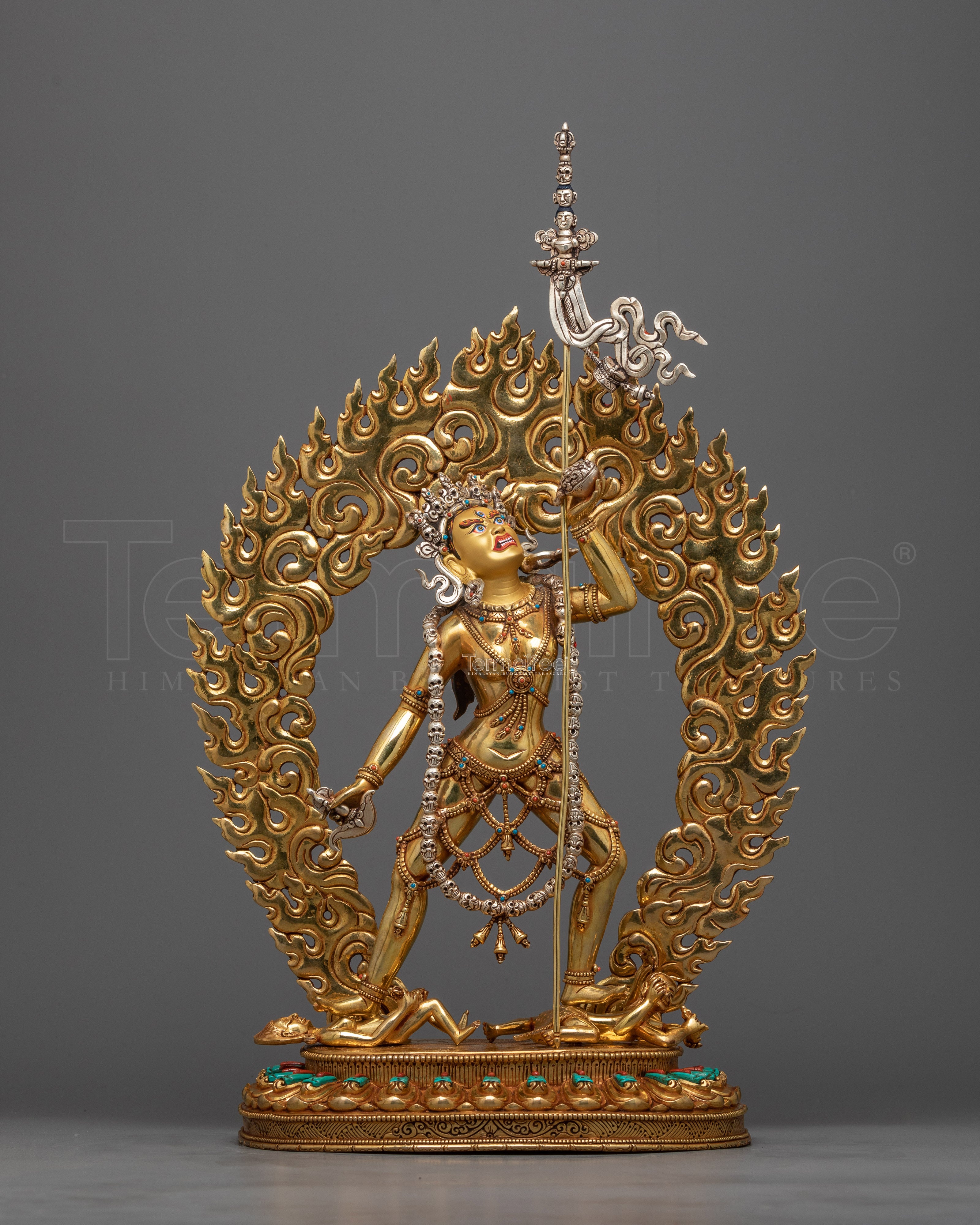 Exquisite Vajrayogini 24K Gold-Gilded Statue | A Masterpiece of Tantric Art