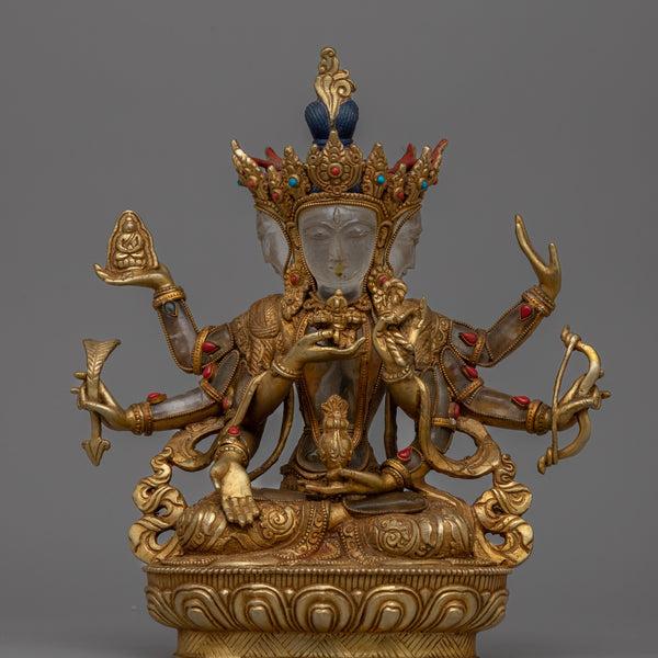 Namgyalma Crystal Body Statue | Emblem of Longevity and Purity