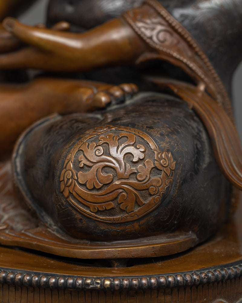 Amitabha Buddhah Oxidized Statue | Embodiment of Infinite Light