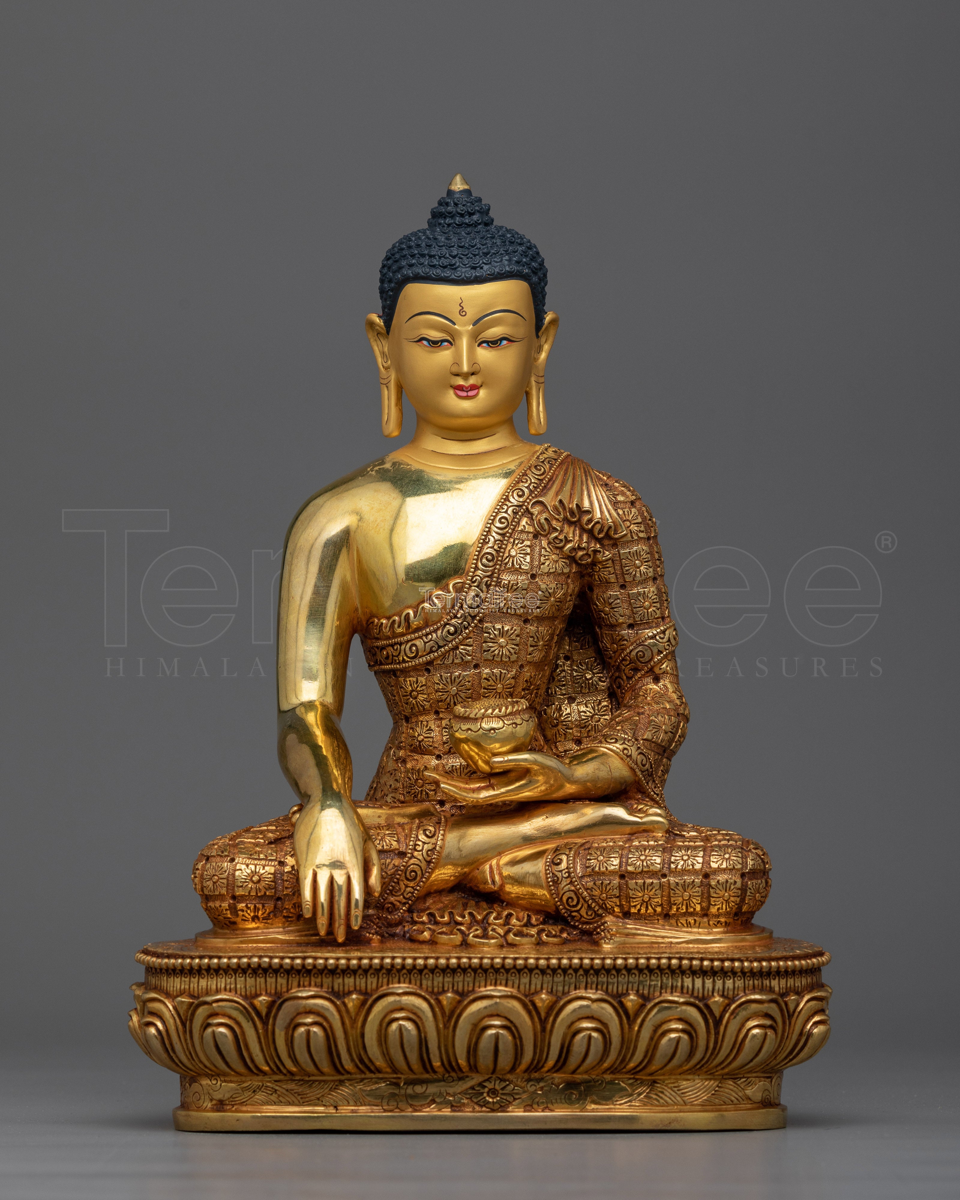 Shakyamuni Budha Gold-Gilded Statue | Embodiment of Enlightenment