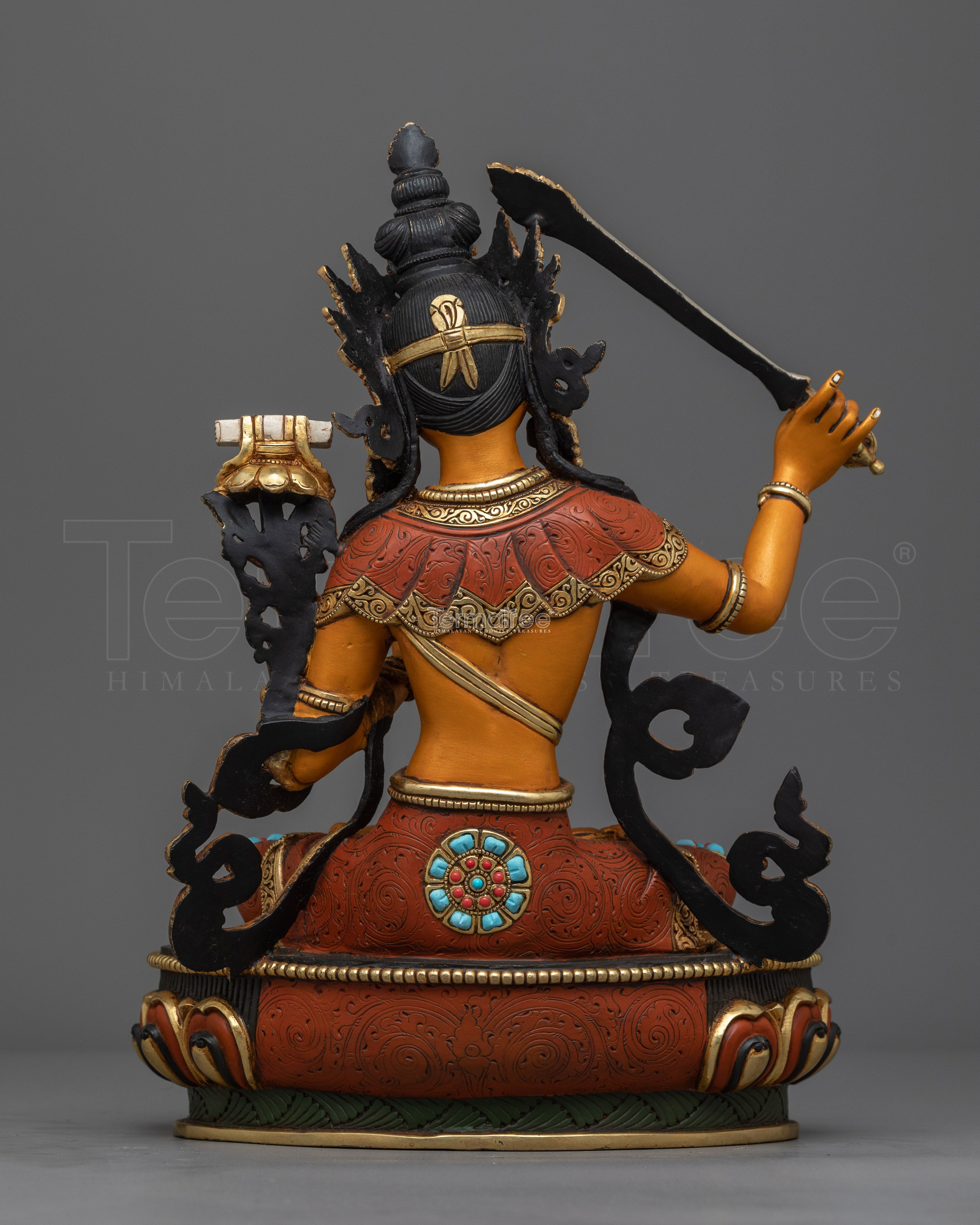 Handcrafted Spiritual Sculpture Manjushri | Wisdom and Insight