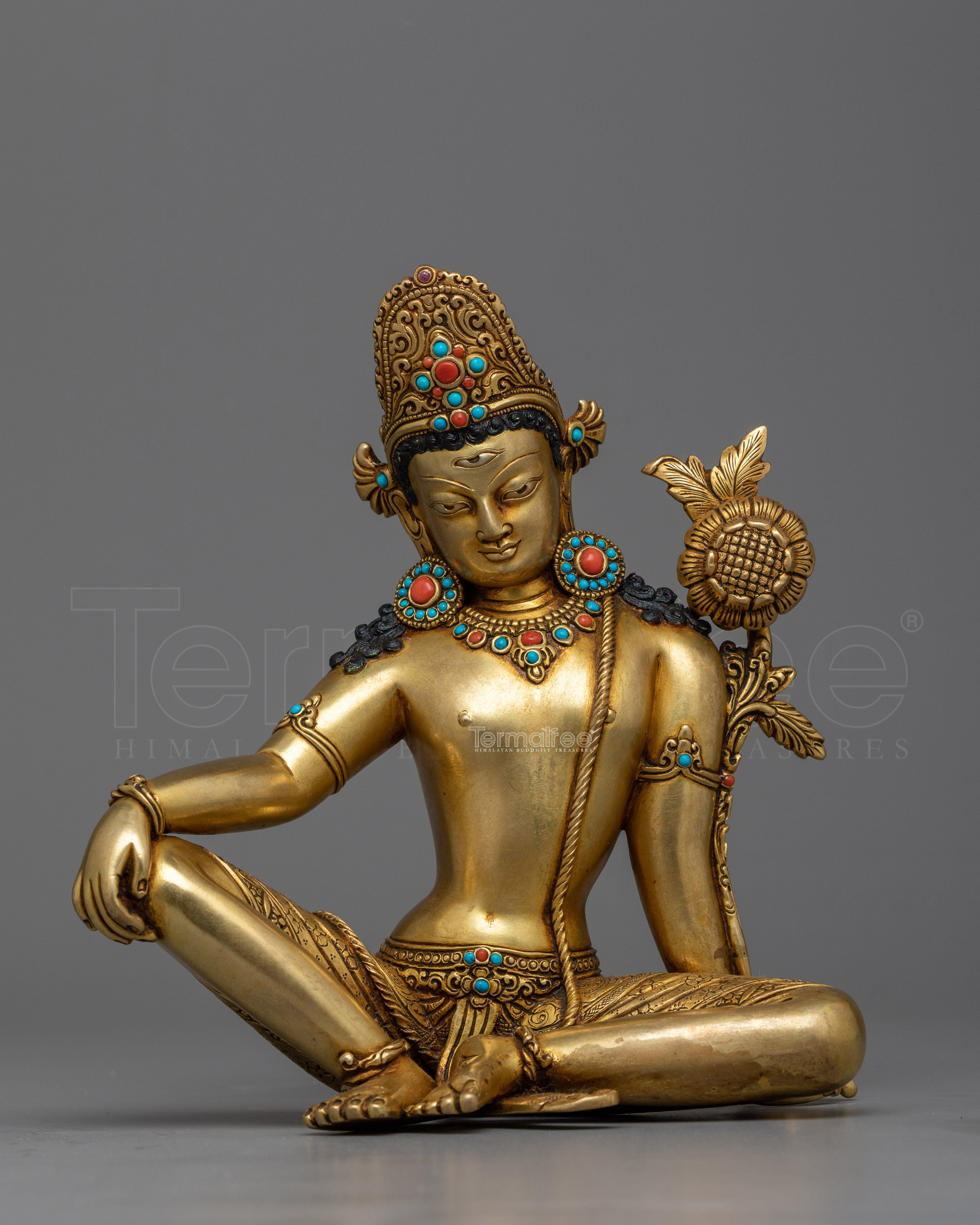 Elegant Indra the Lord of Heaven Statue | Nepalese Handcrafted Beauty