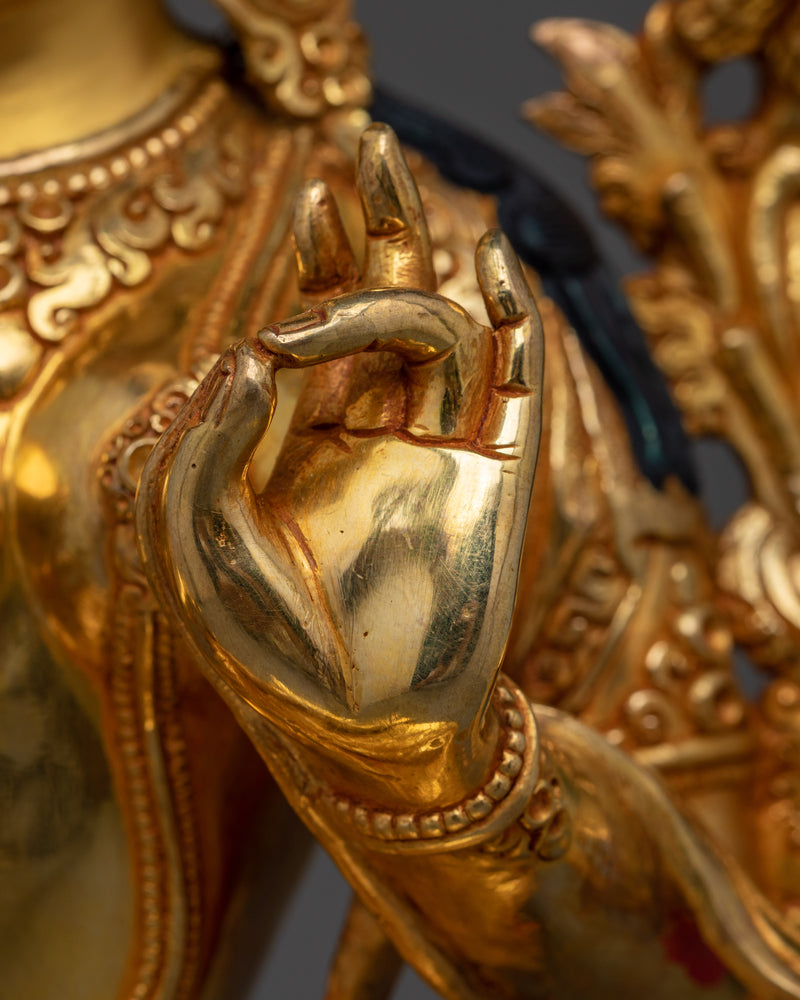 Compassionate Deity Green Tara Shrine Sculpture | Mother Of All Buddhas