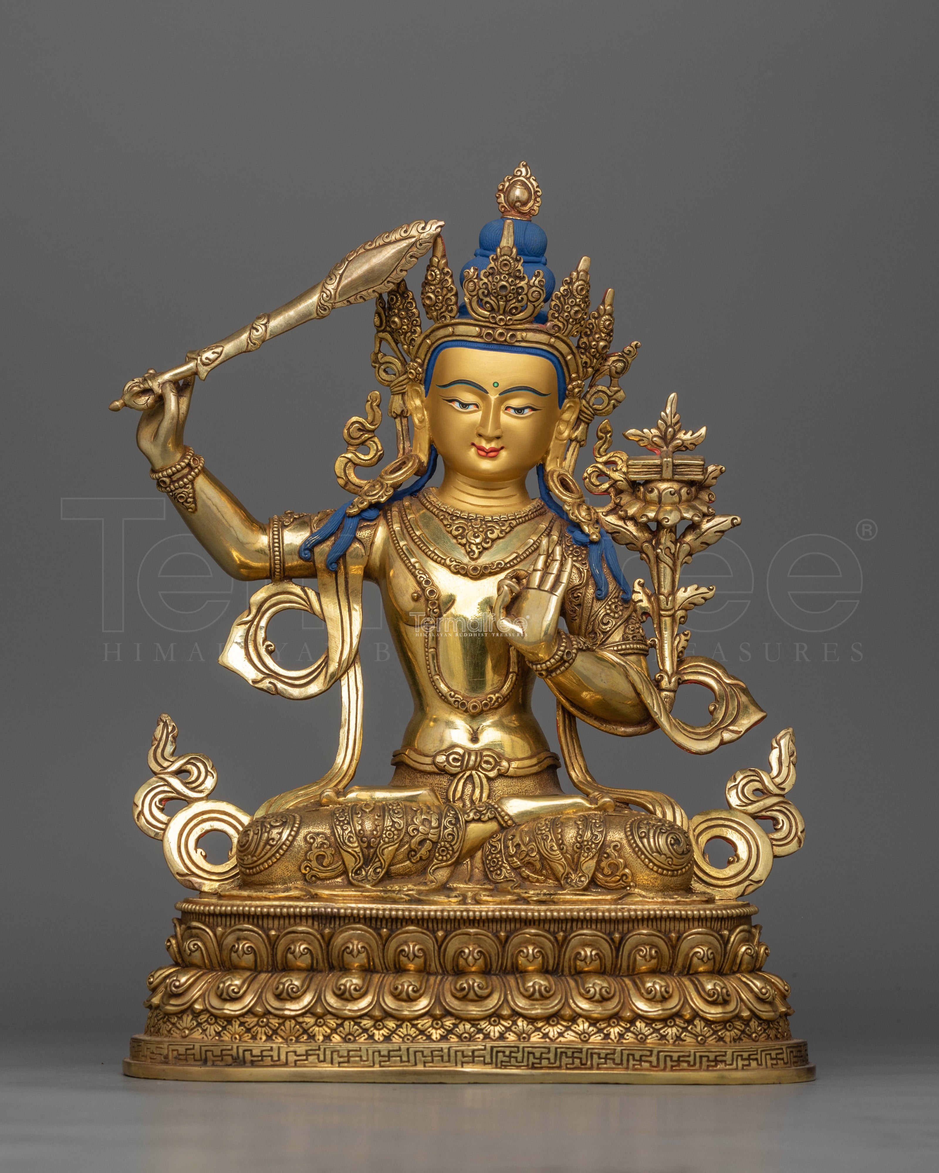 Insight Wisdom Manjushri Statue | Handcrafted Symbol of Knowledge
