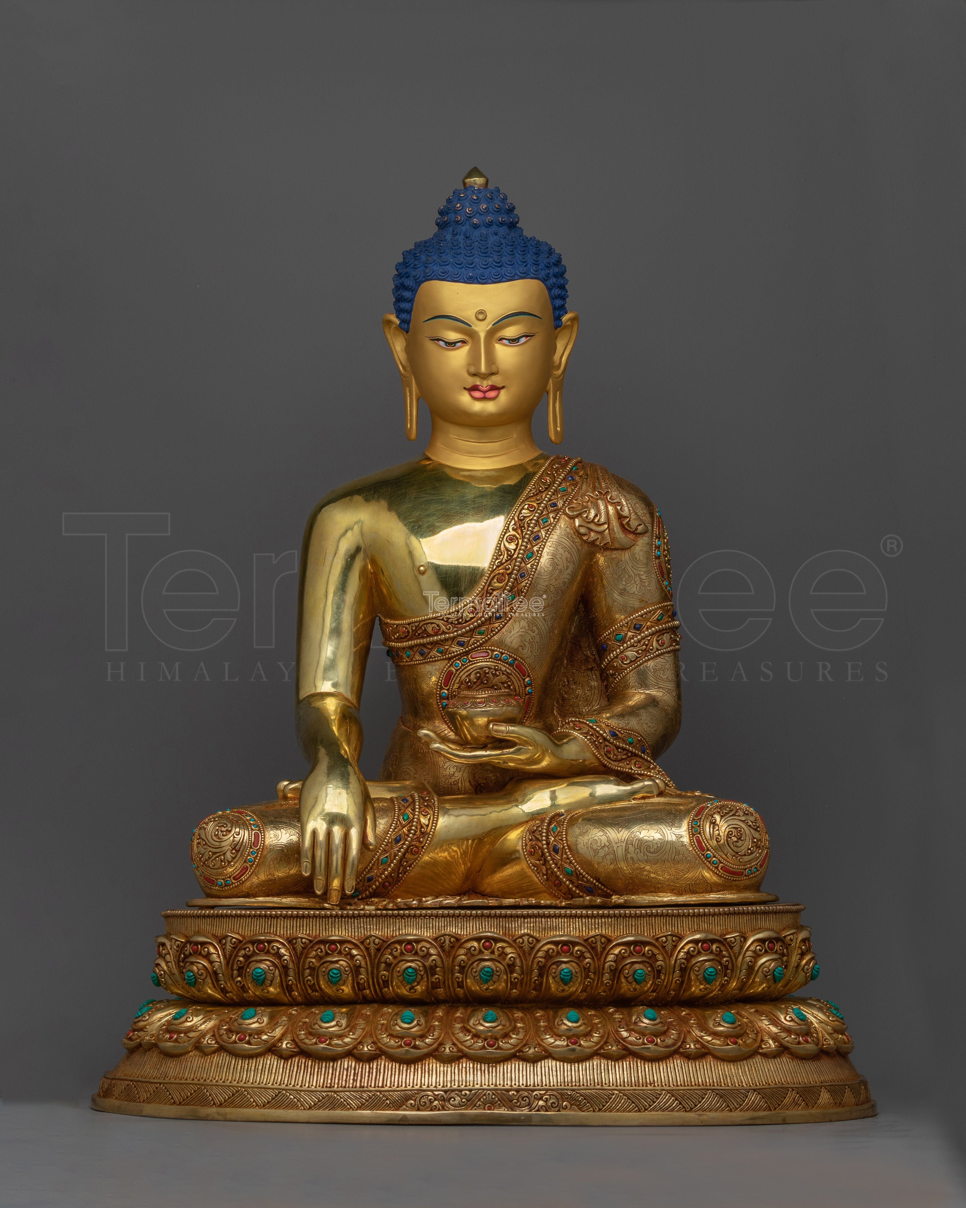Exquisite Shakyamuni Buddha Gold Gilded 63cm Statue | A Masterpiece of Enlightenment and Beauty