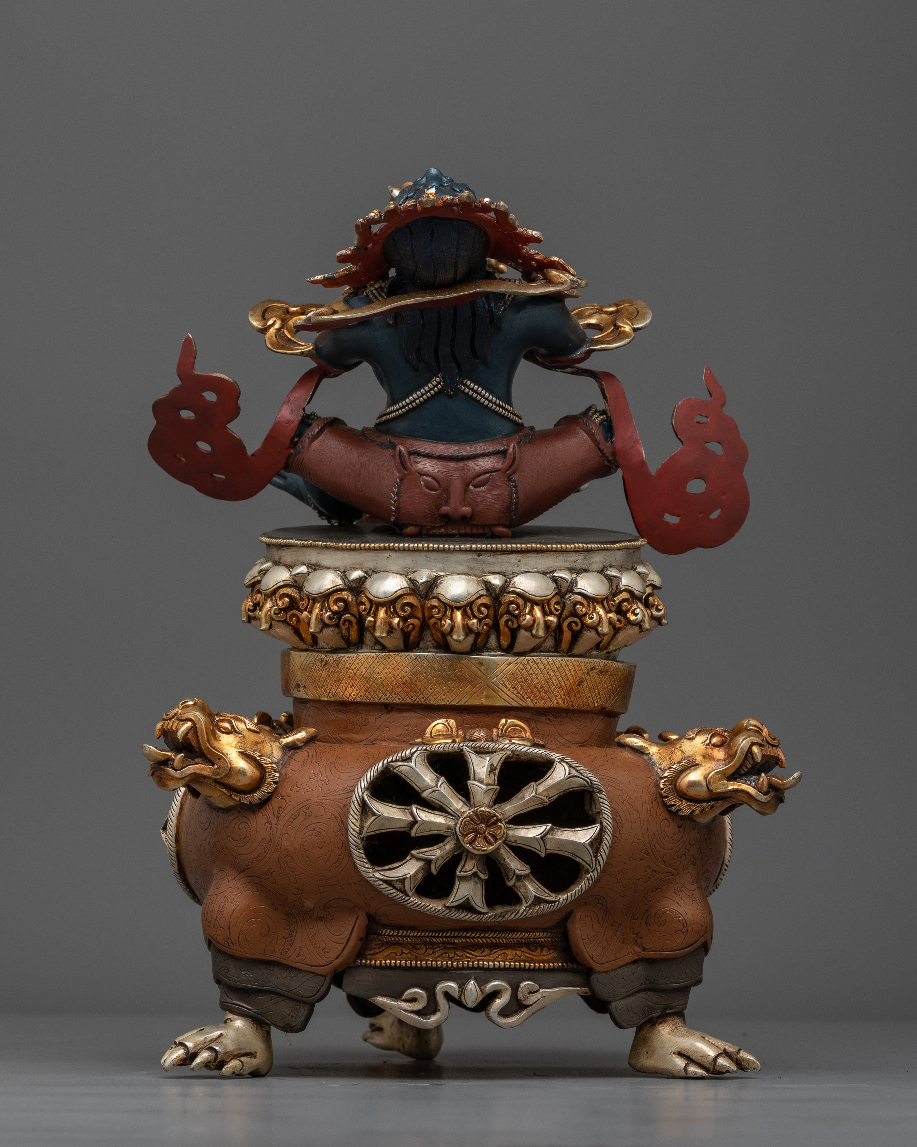 Vajradhaka Dark Blue Colored Statue | Handcrafted Symbol of Power