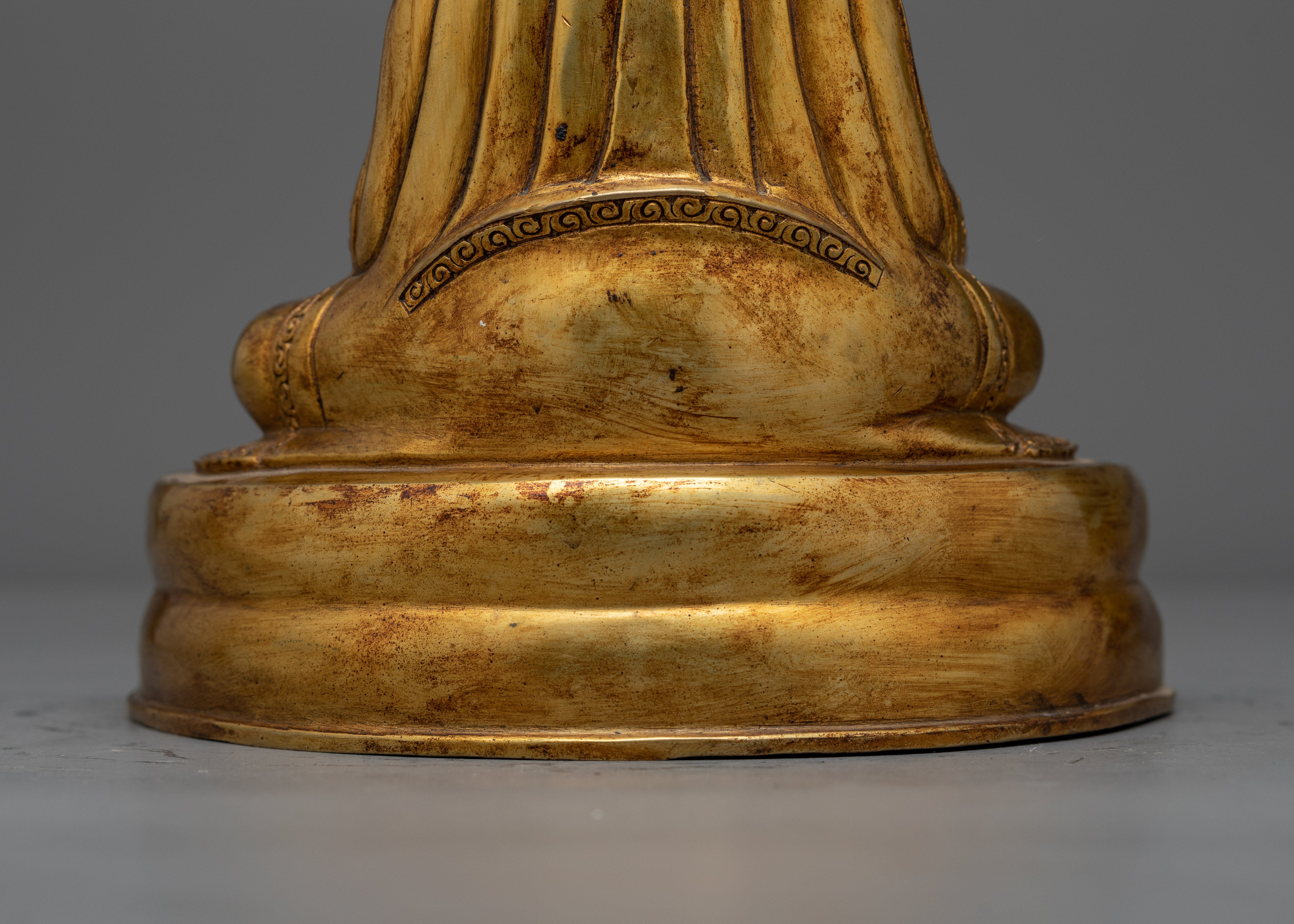 Kagyu Guru Marpa Gold-Gilded Statue | A Symbol of Foundational Buddhist Teachings