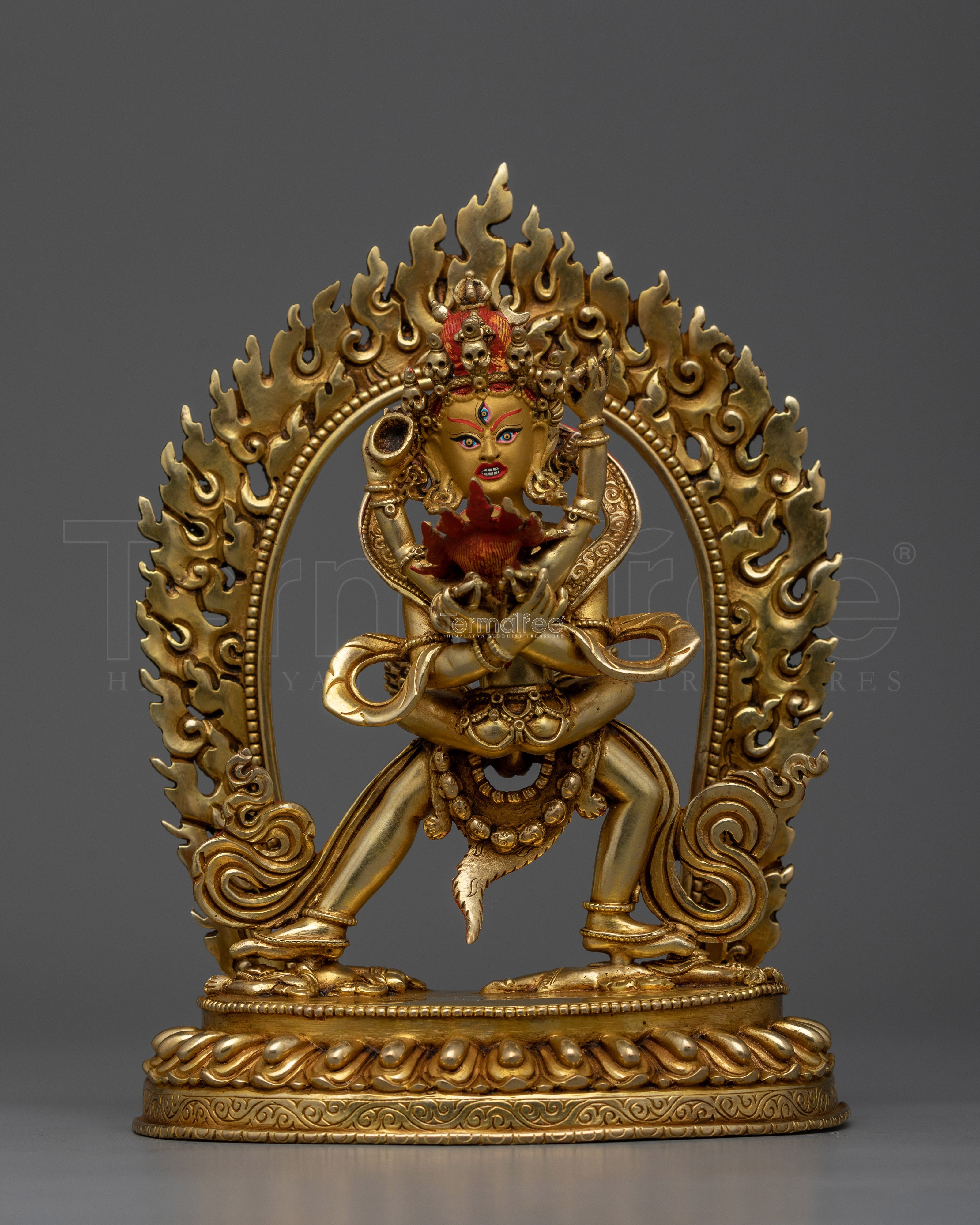 Chakrasambhara with His Consort Statue | Handcrafted Symbol of Unity