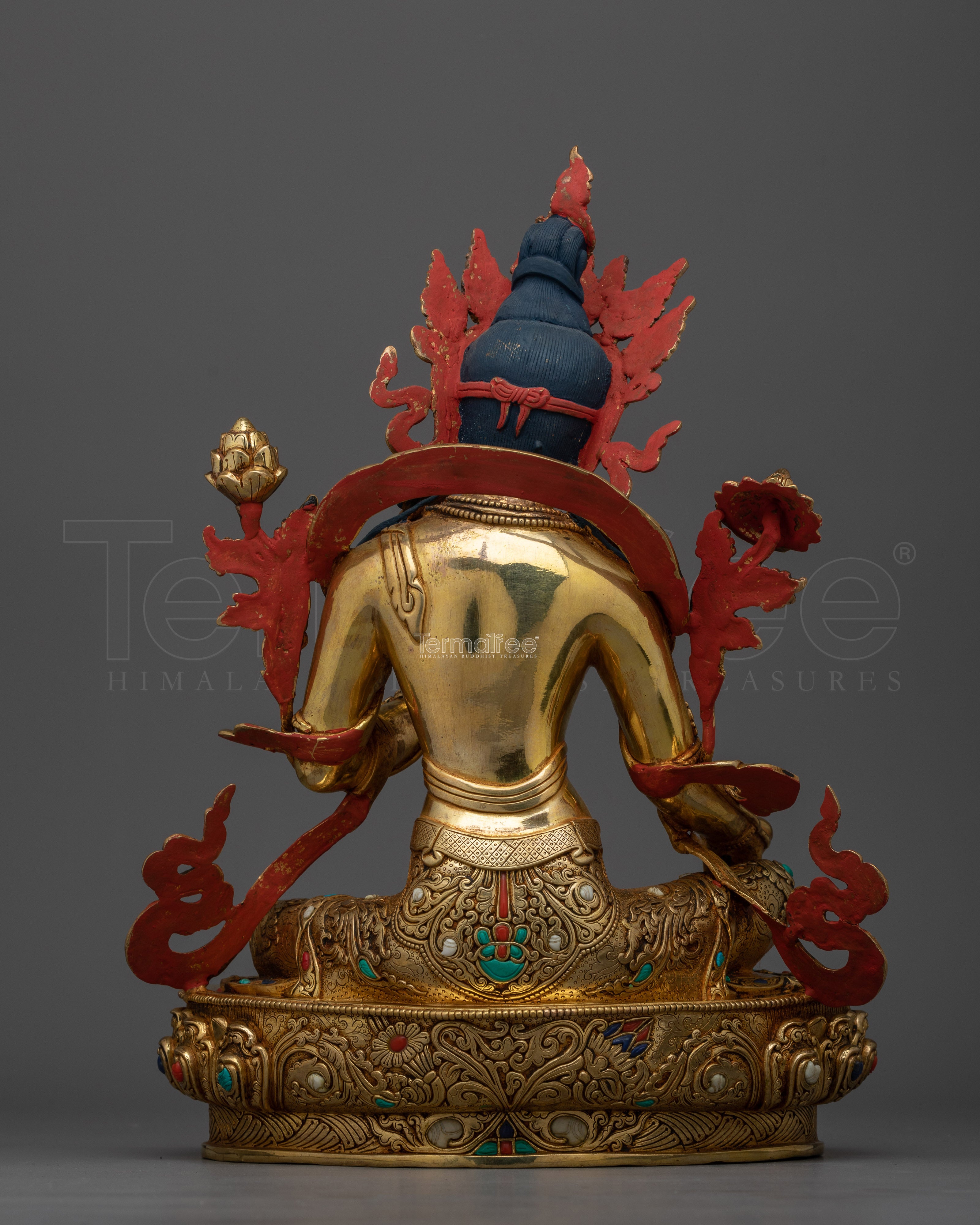Gold-Gilded Green Tara Sculpture | An Exquisite Emblem of Compassion and Liberation