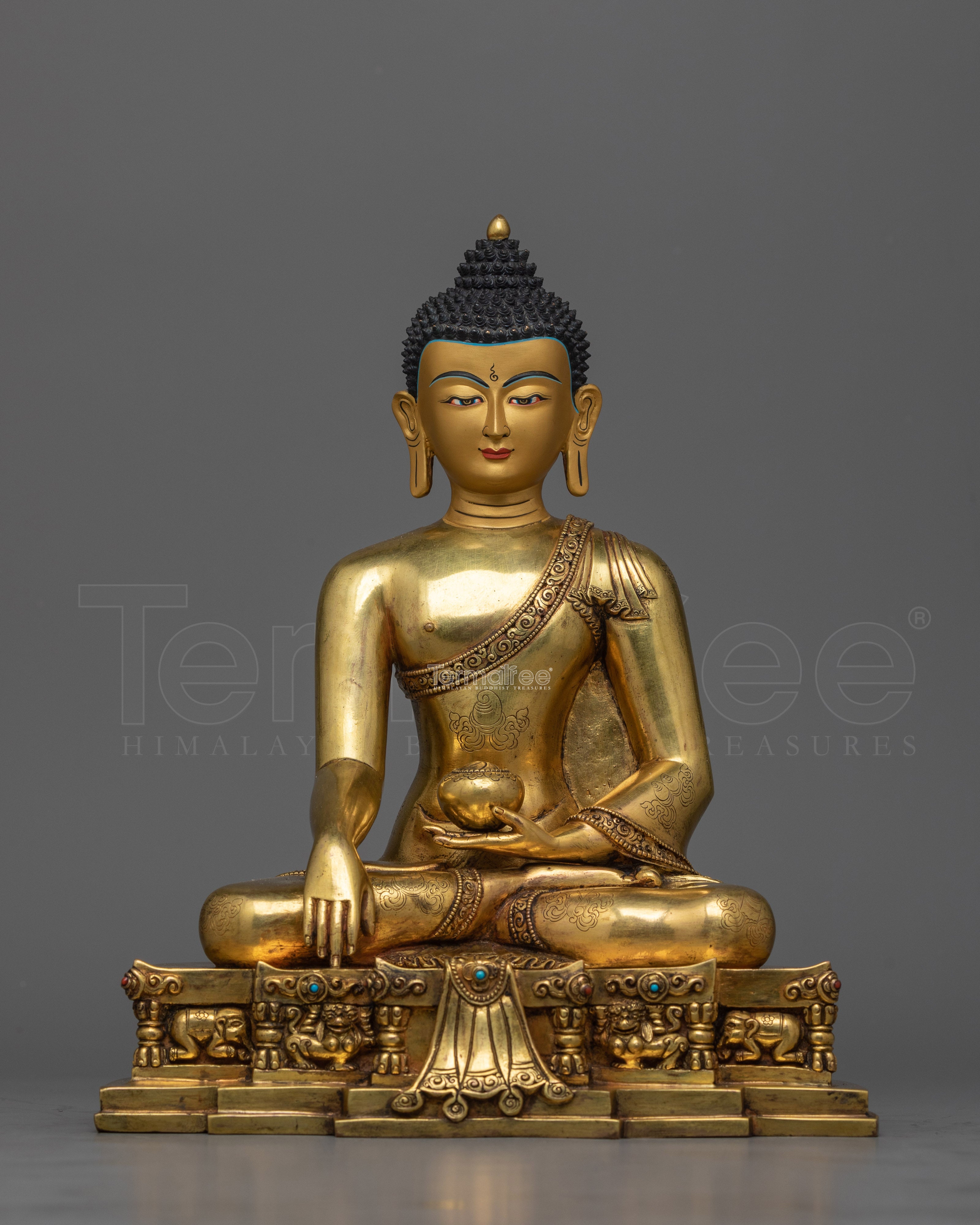 Shakyamuni Buddha Antique-Touch Statue | A Revered Icon of Enlightenment and Serenity