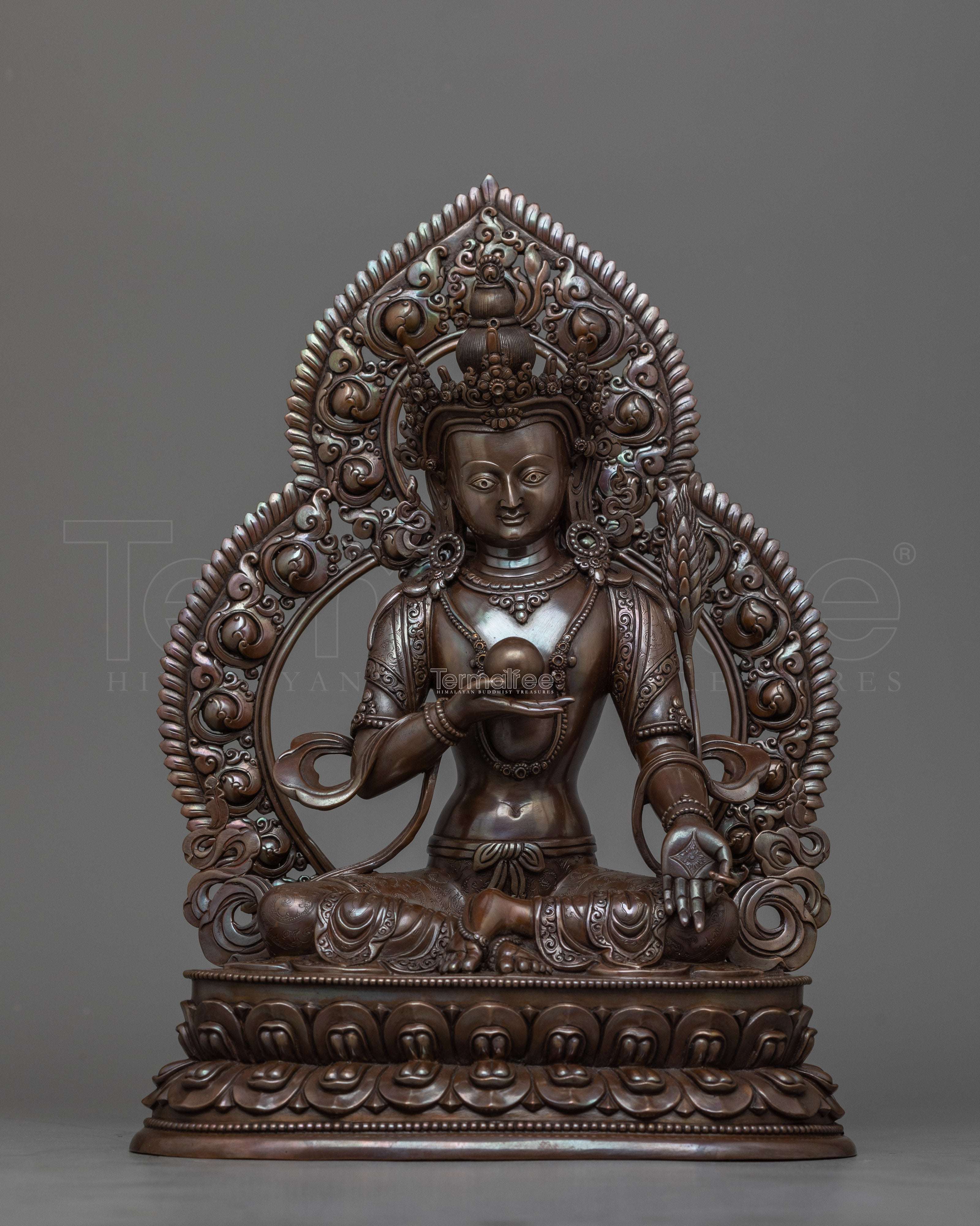 Kshitigarbha Oxidized Statue | A Symbol of Infinite Compassion and Vow Fulfillment