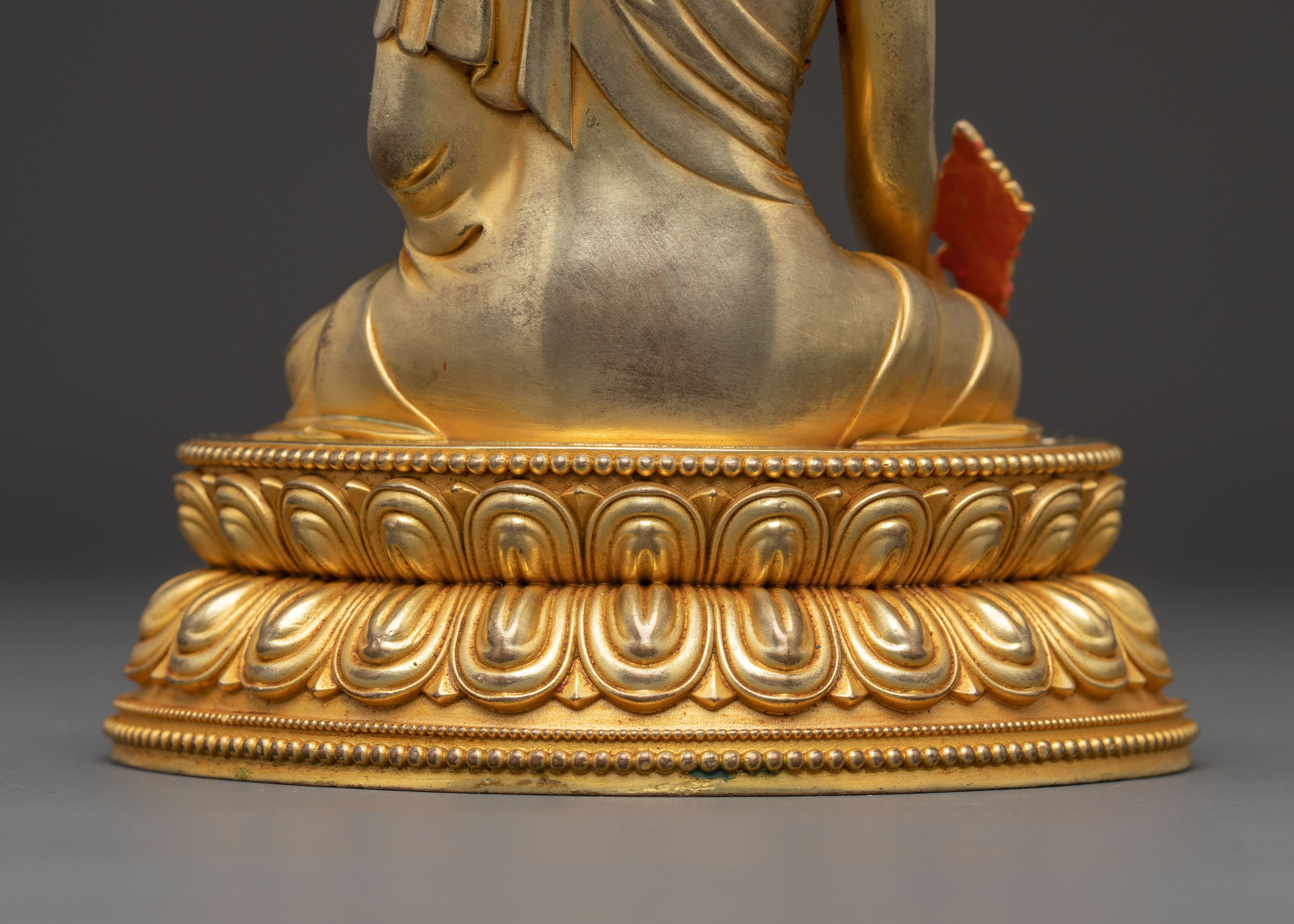 Machine-Made Copper Statue of Healing Buddha Bhaisajyaguru | Symbol of Health