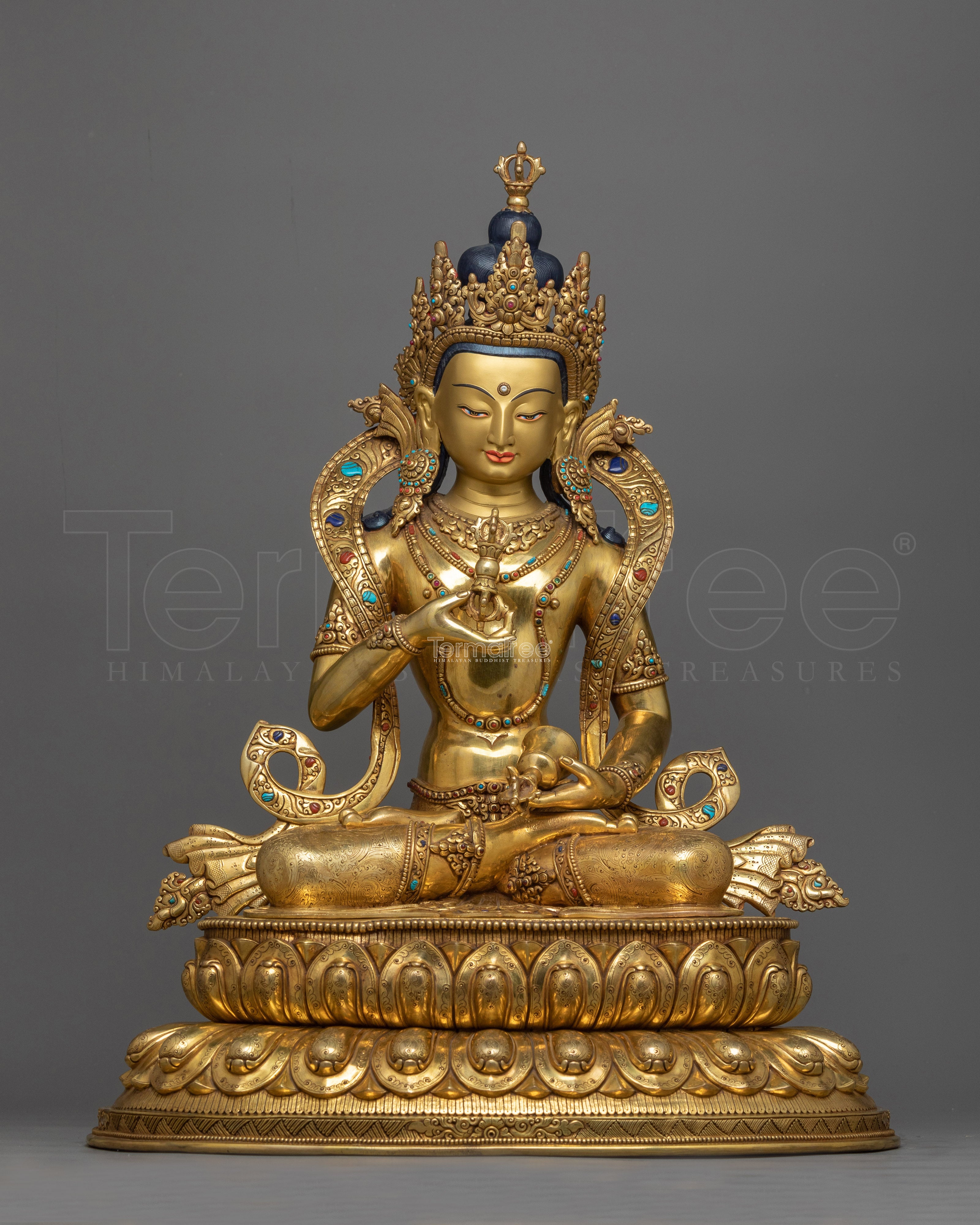Vajrasattva 24K Gold Gilded 54cm Statue | A Superb Work of Purity and Enlightenment