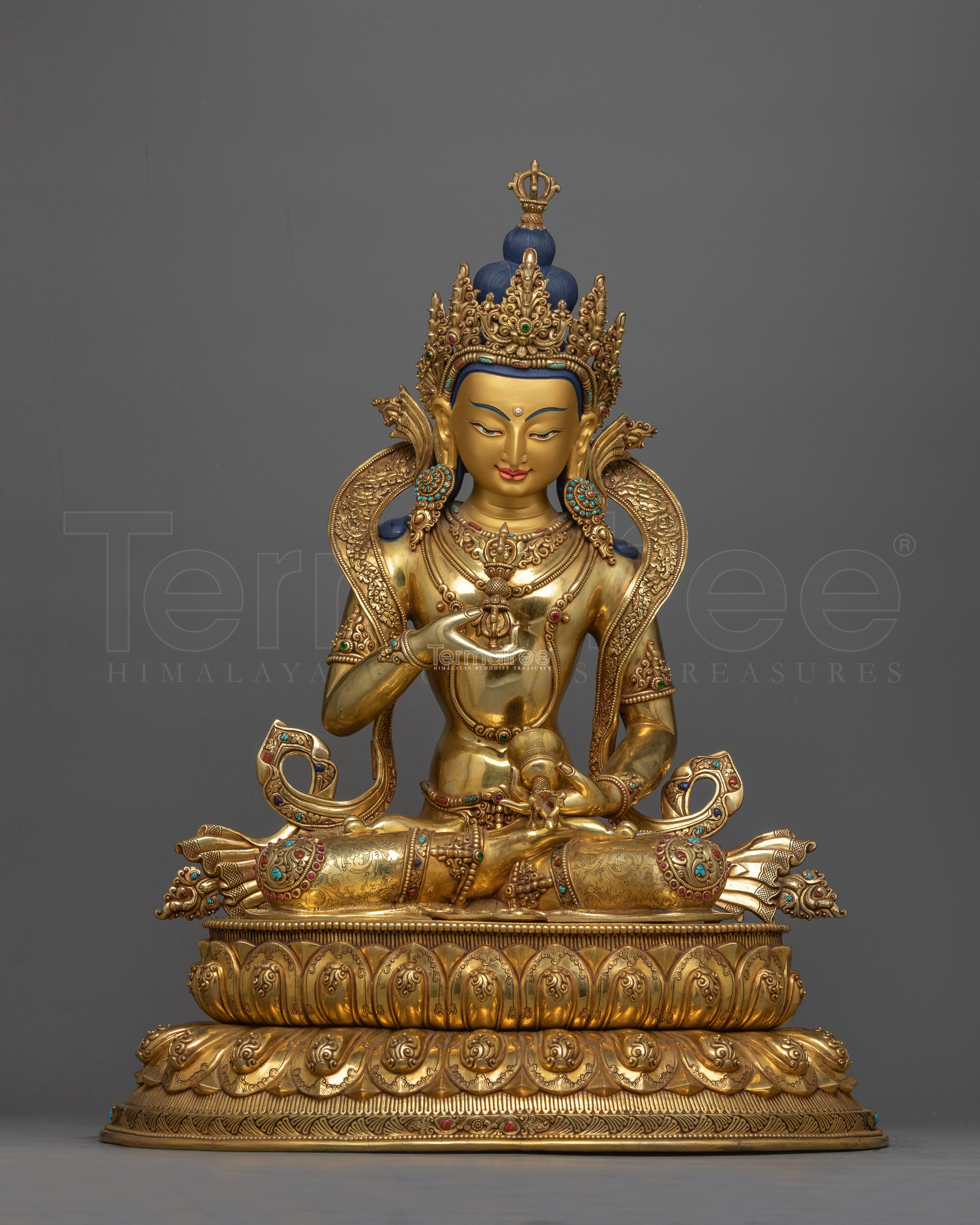 Vajrasattva Gold Gilded 54cm Statue | Embodiment of Purity and Enlightenment