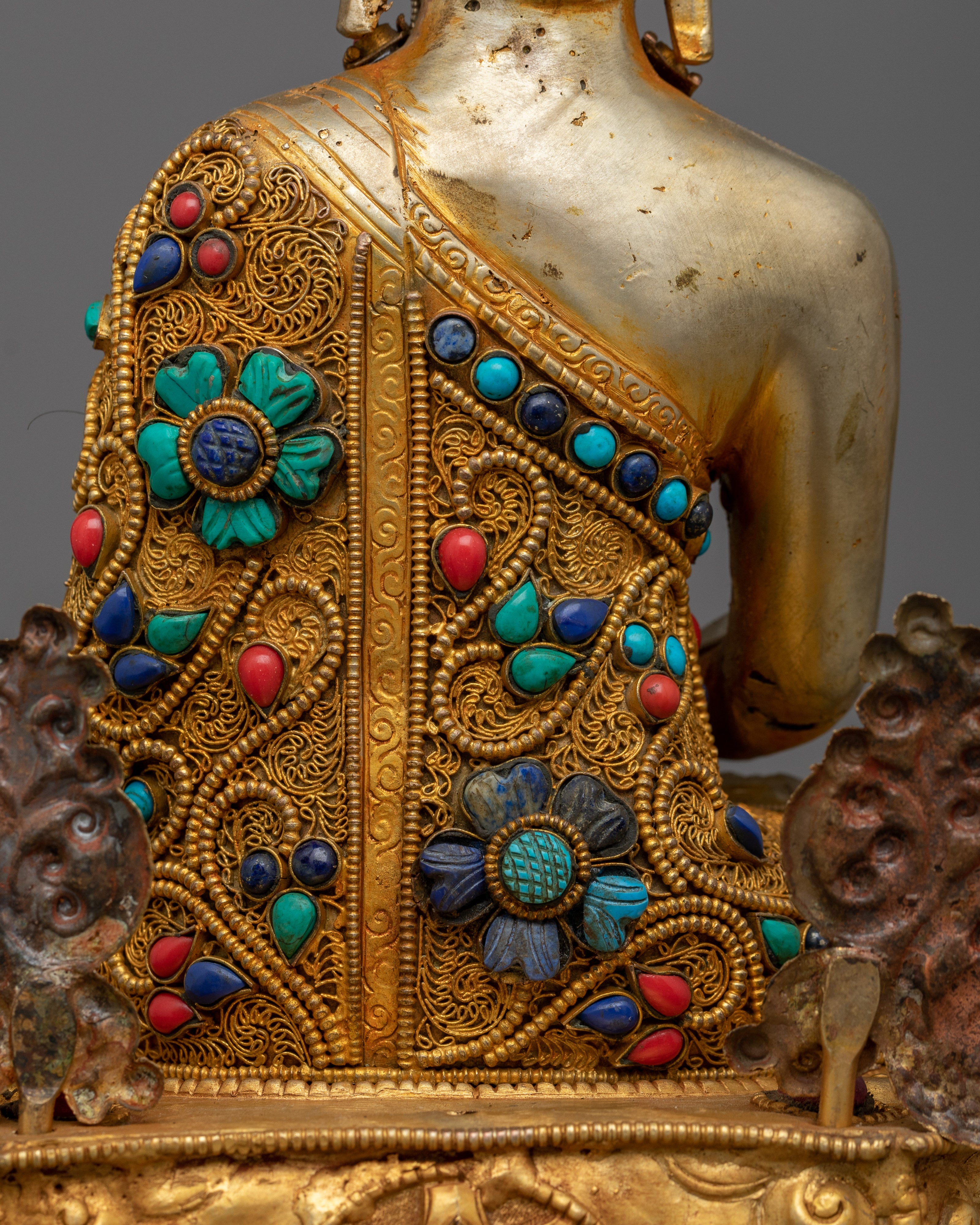 Amitabha Buddha Gemstones-Decorated Statue | Embodiment of Infinite Light