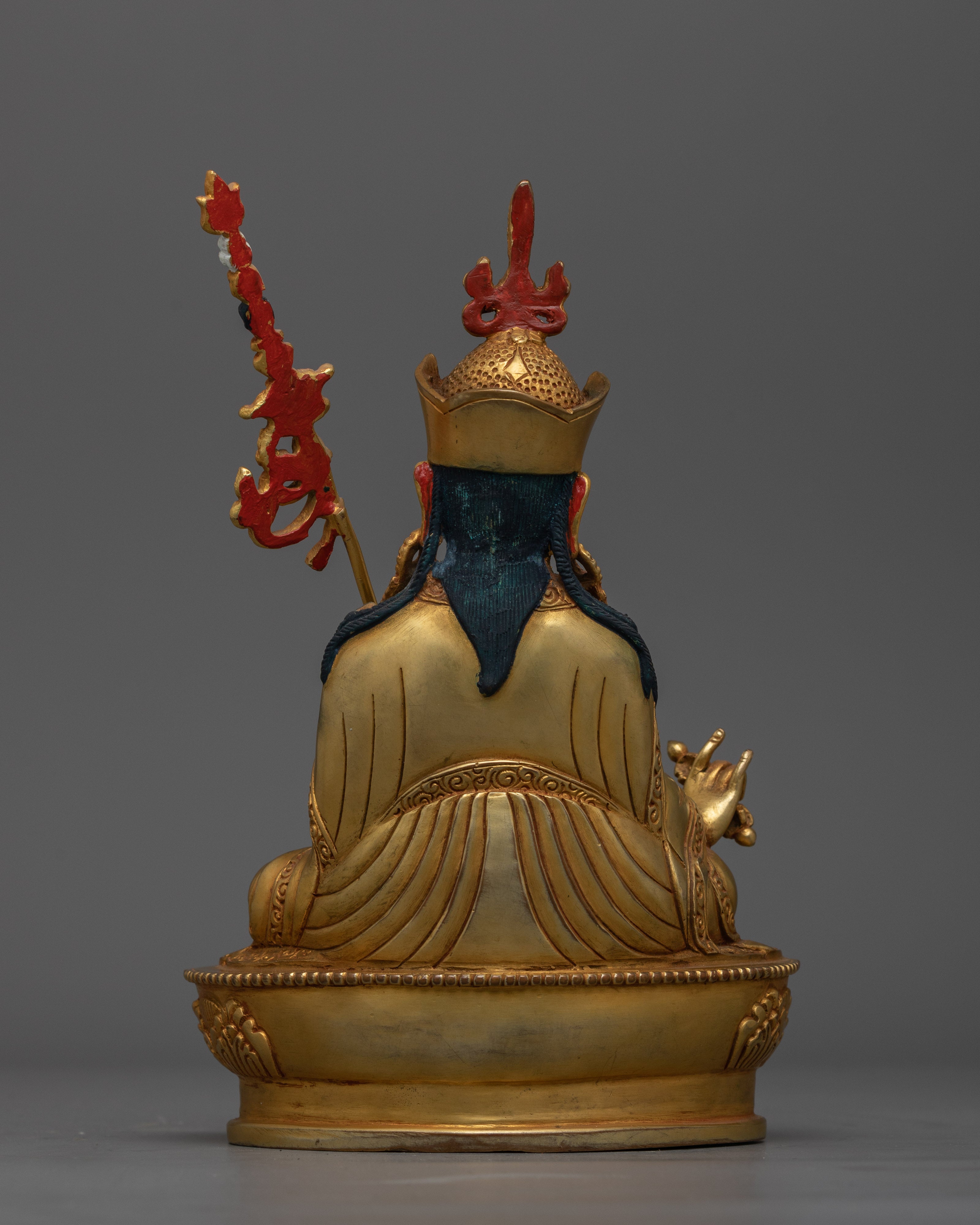 Guru Rinpoche Small 23cm Statue | Handcrafted Copper Sculpture