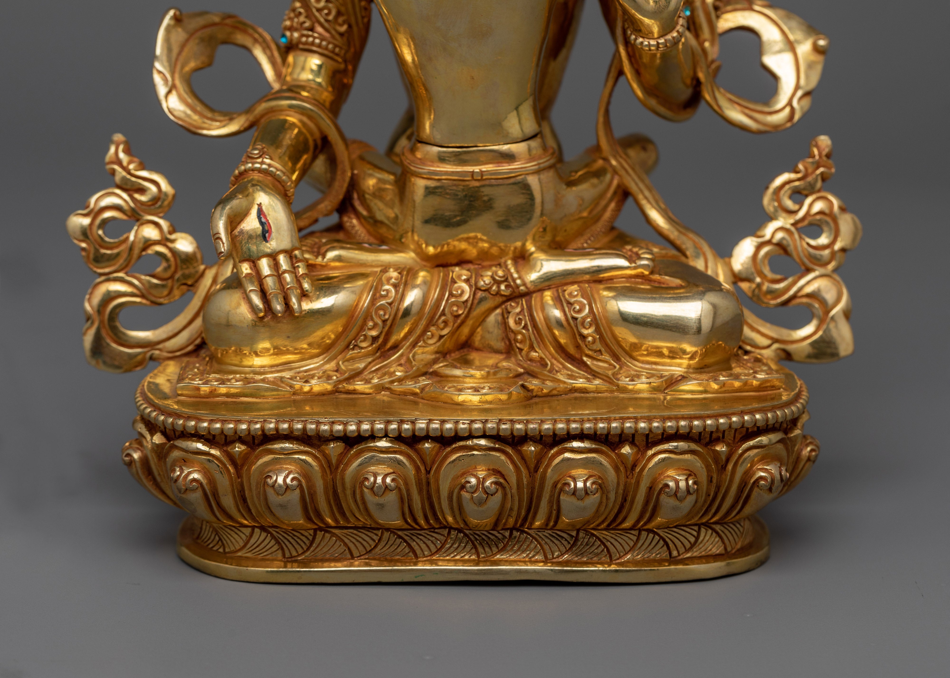 White Tara Union Meditation Statue | Handcrafted Symbol of wisdom and Compassion
