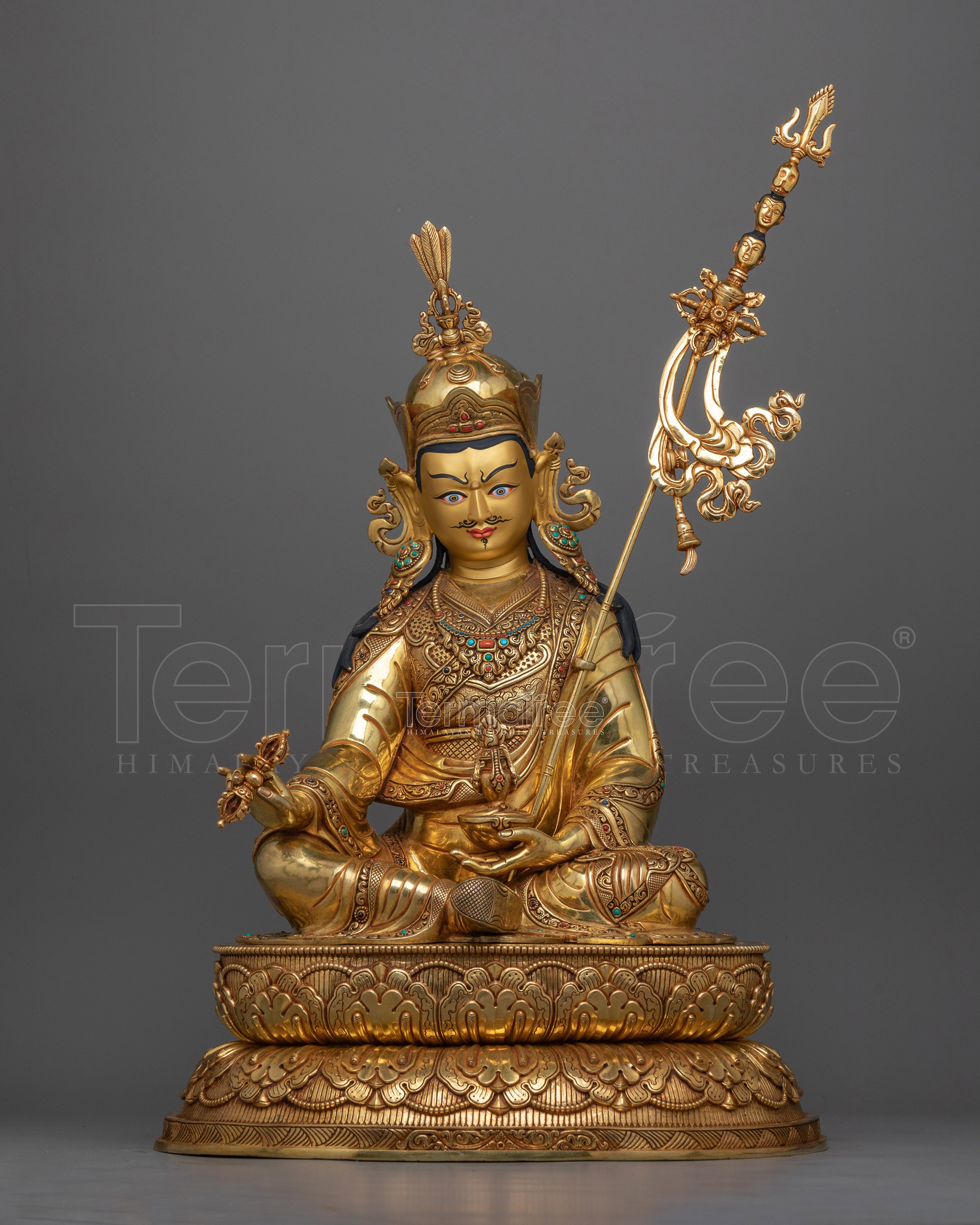 Handcrafted Guru Rinpoche Statue | Exquisite Symbol of Enlightenment Tantric Master