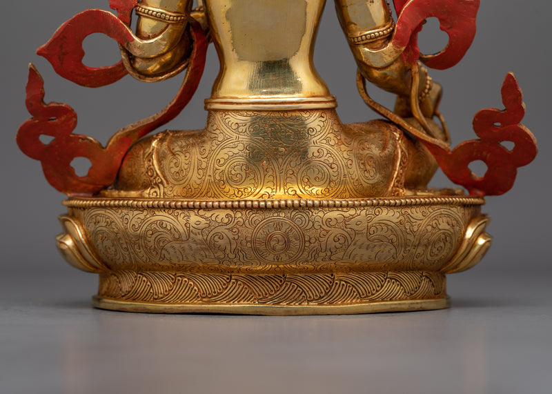 Green Tara a Beautifully Handcrafted Statue | Symbol of Compassion and Protection