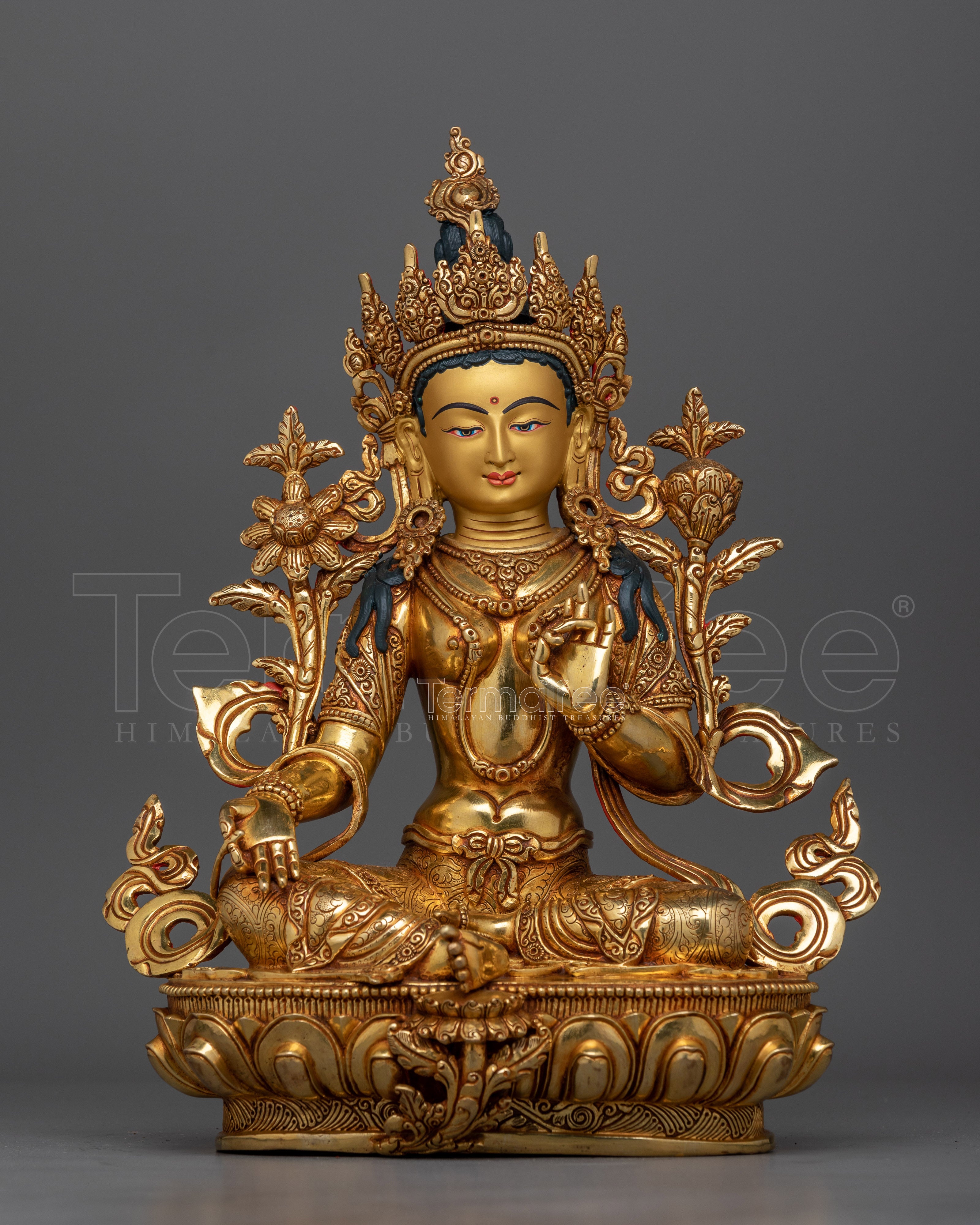 Green Tara a Beautifully Handcrafted Statue | Symbol of Compassion and Protection