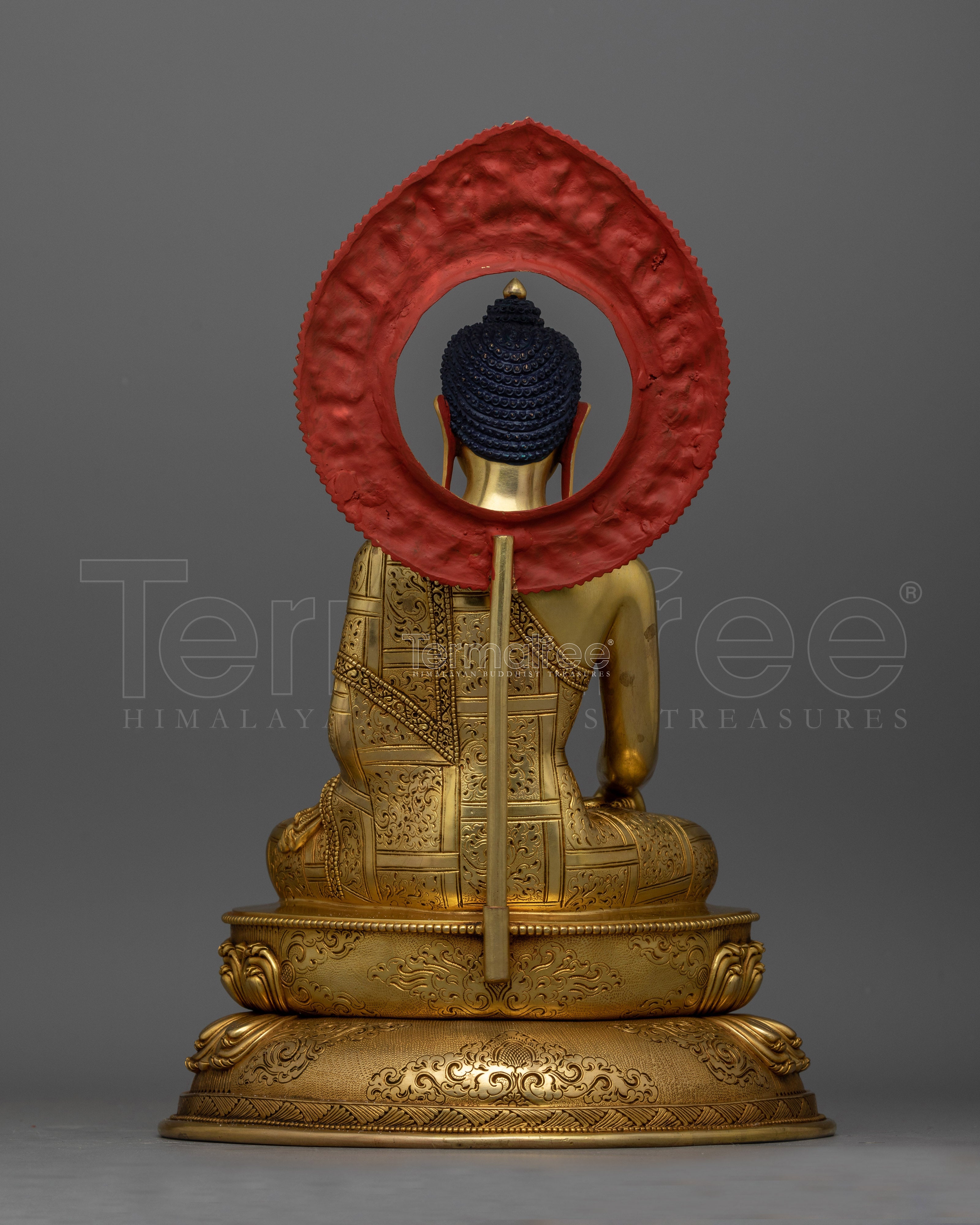 Shakyamuni Buddha 38cm Gold Gilded Statue | Icon of Enlightenment