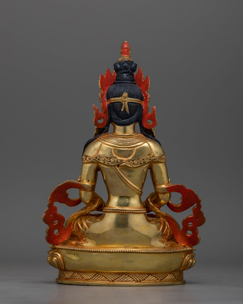Amitayus 22cm Handcrafted Statue | Essence of Longevity and Peace
