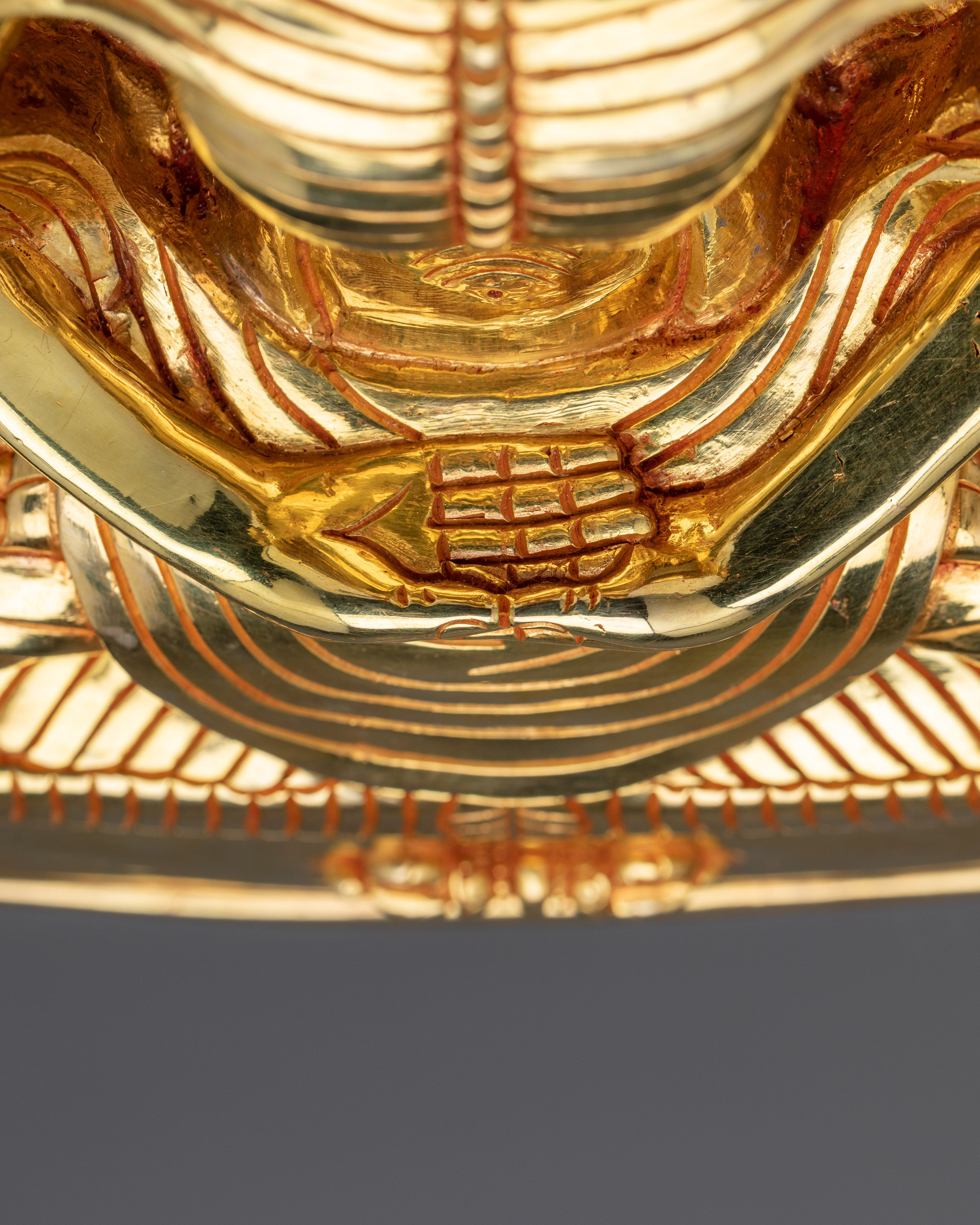 Fasting Buddha Gold Gilded Statue | Emblem of Ascetic Devotion