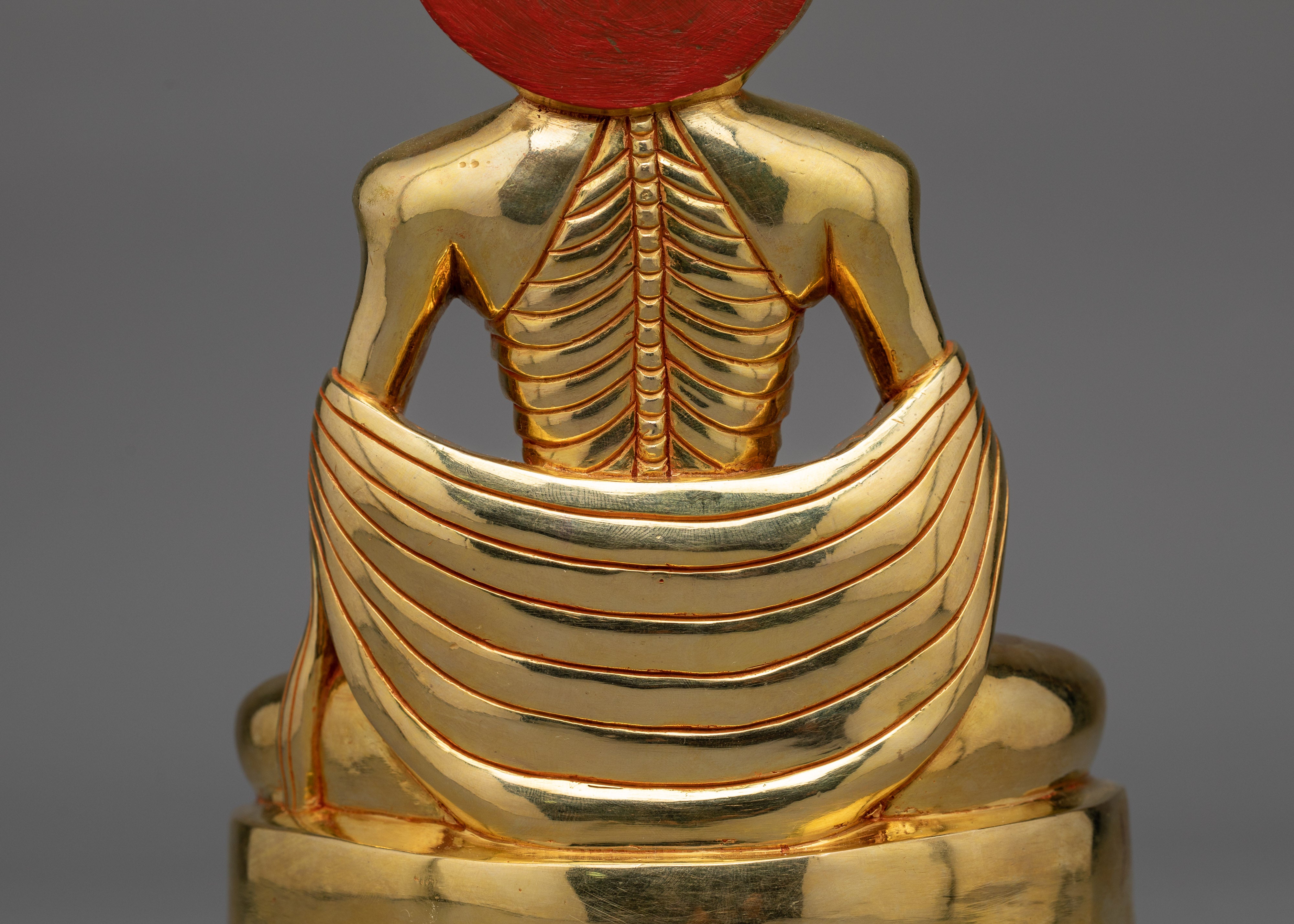 Fasting Buddha Gold Gilded Statue | Emblem of Ascetic Devotion