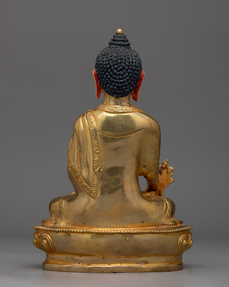 Medicine Buddha A Small Hand Carved Statue | Embodiment of Healing and Compassion