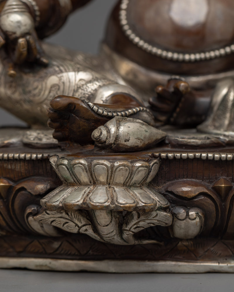 Dzambhala Jewels Deity Handmade Statue | Embodiment of Prosperity and Wealth