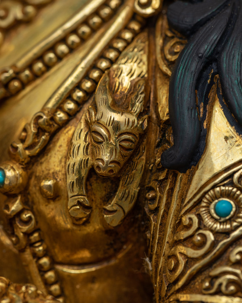 Chenrezig Handmade Gold-Gilded Statue | Embodiment of Compassion