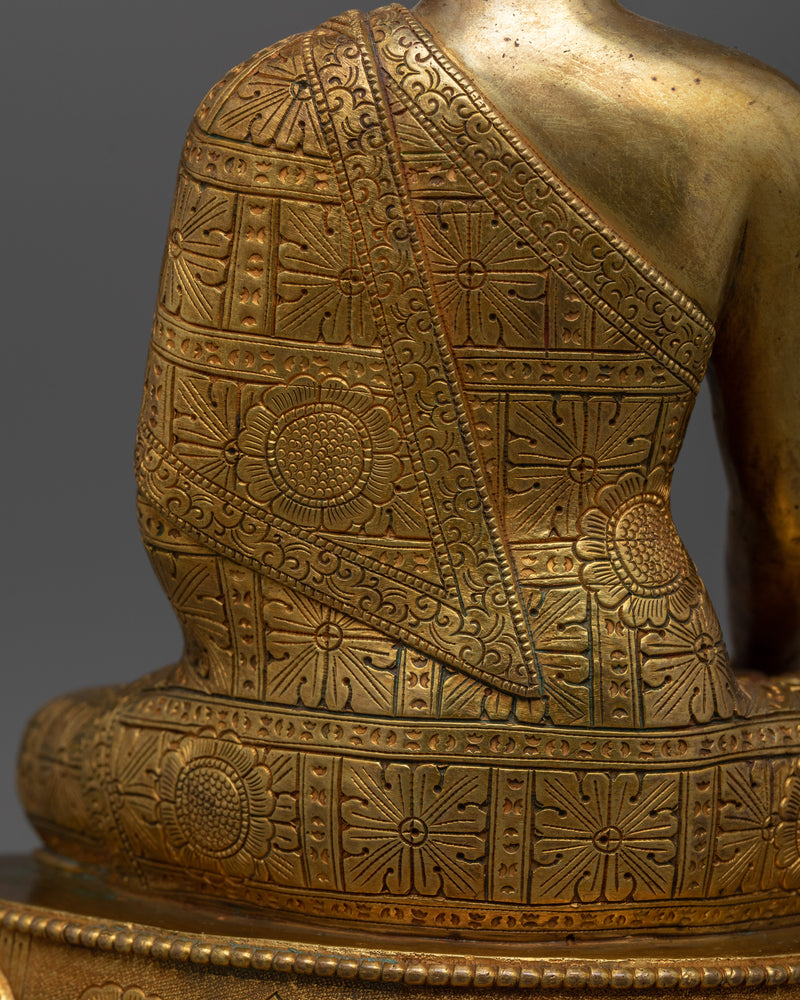 Shakyamuni Buddha Handcrafted Antique-Touch Statue | Symbol of Enlightenment