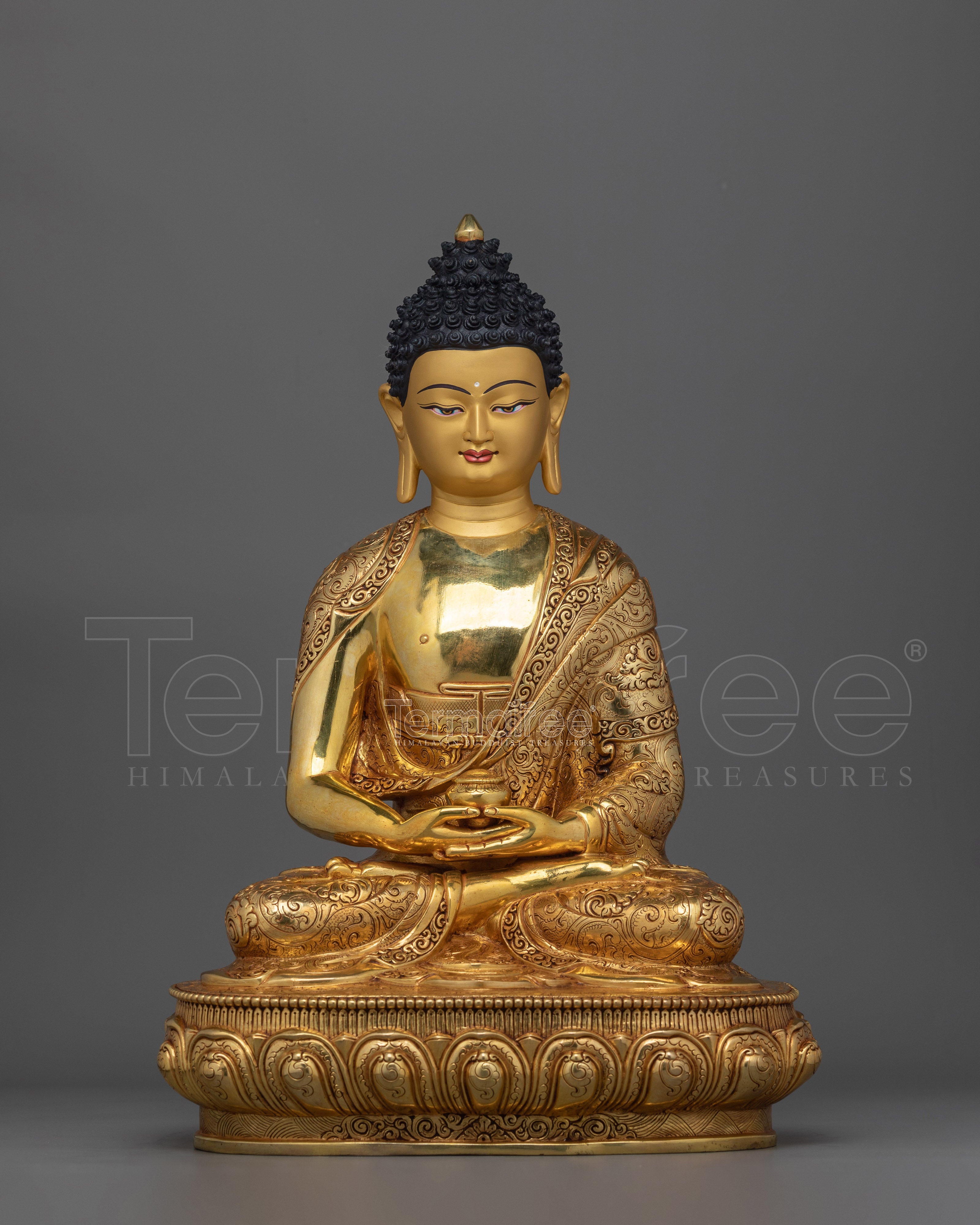 Amitabha Buddha Nepalese Handcrafted Masterpiece Statue | Beacon of Enlightenment