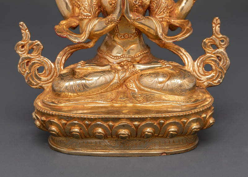 Chenrezig Handcrafted Compassion Deity Statue | Embodiment of Mercy
