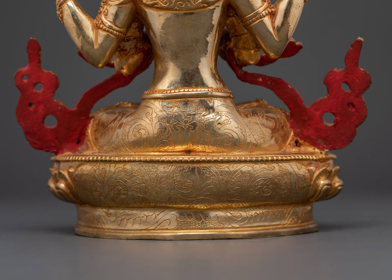 Chenrezig Handcrafted Compassion Deity Statue | Embodiment of Mercy