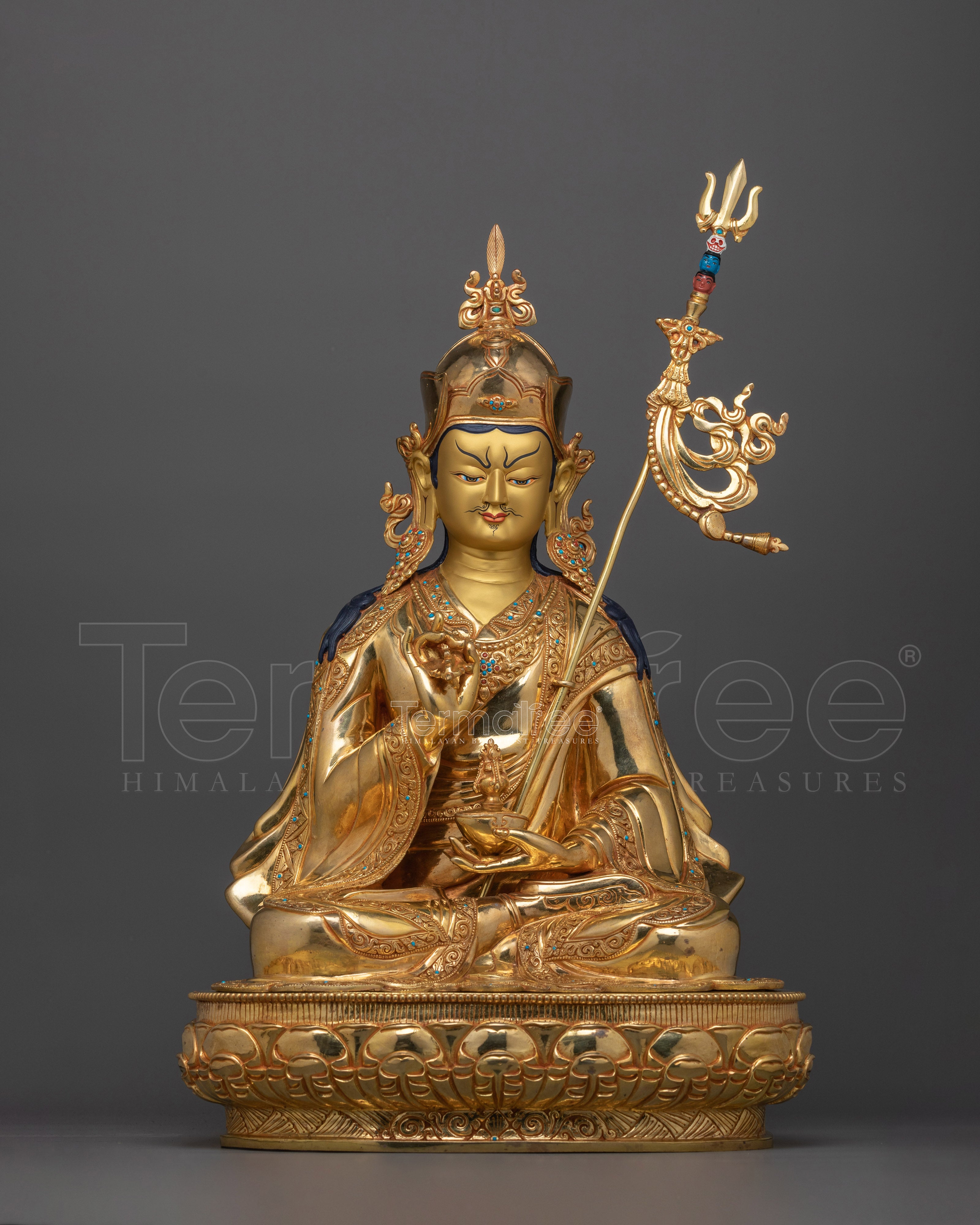 Guru Rinpoche Handcrafted 50cm Statue | Master of Tantric Buddhism