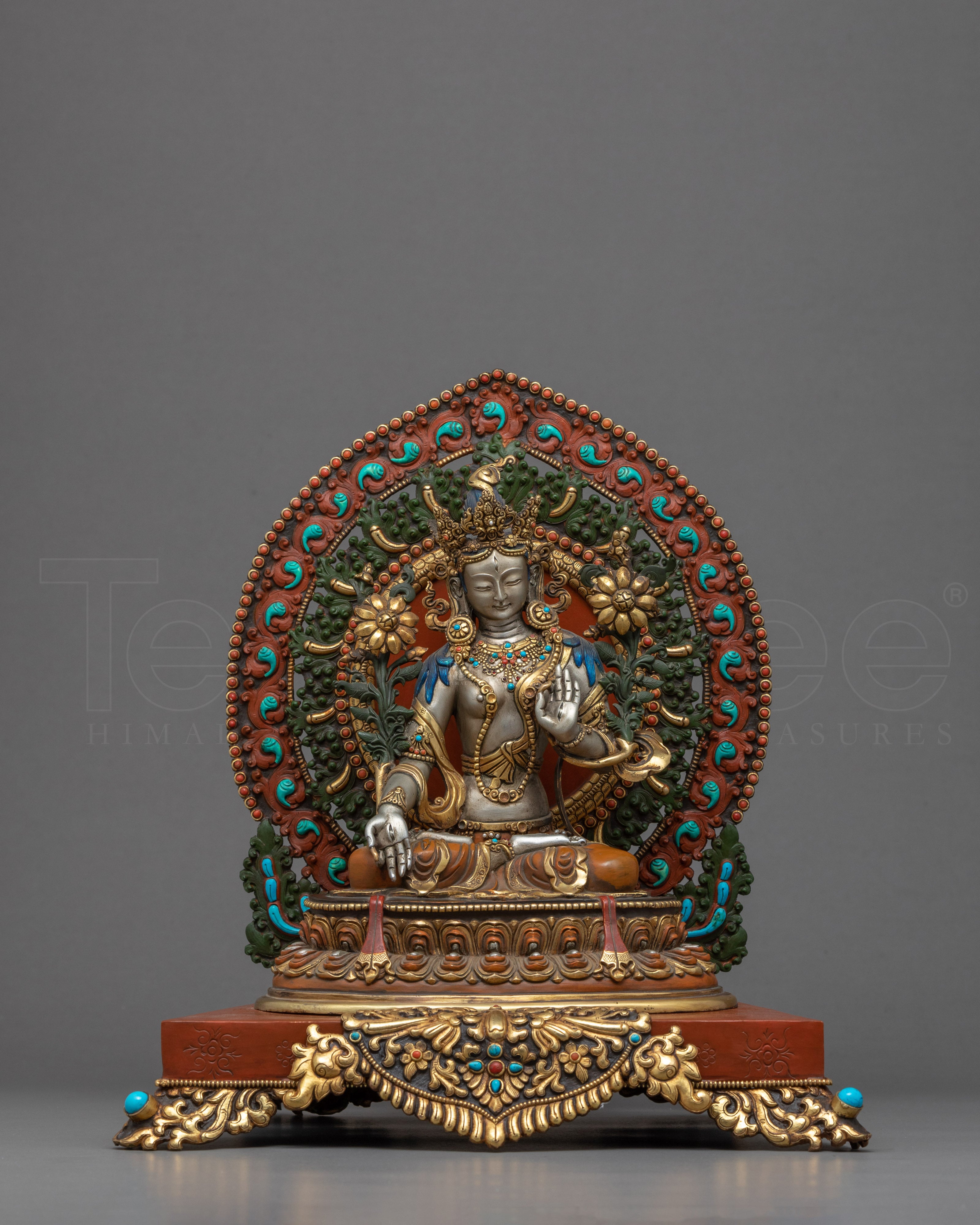 The White Tara Sculpture | Traditionally Hand Carved Statue