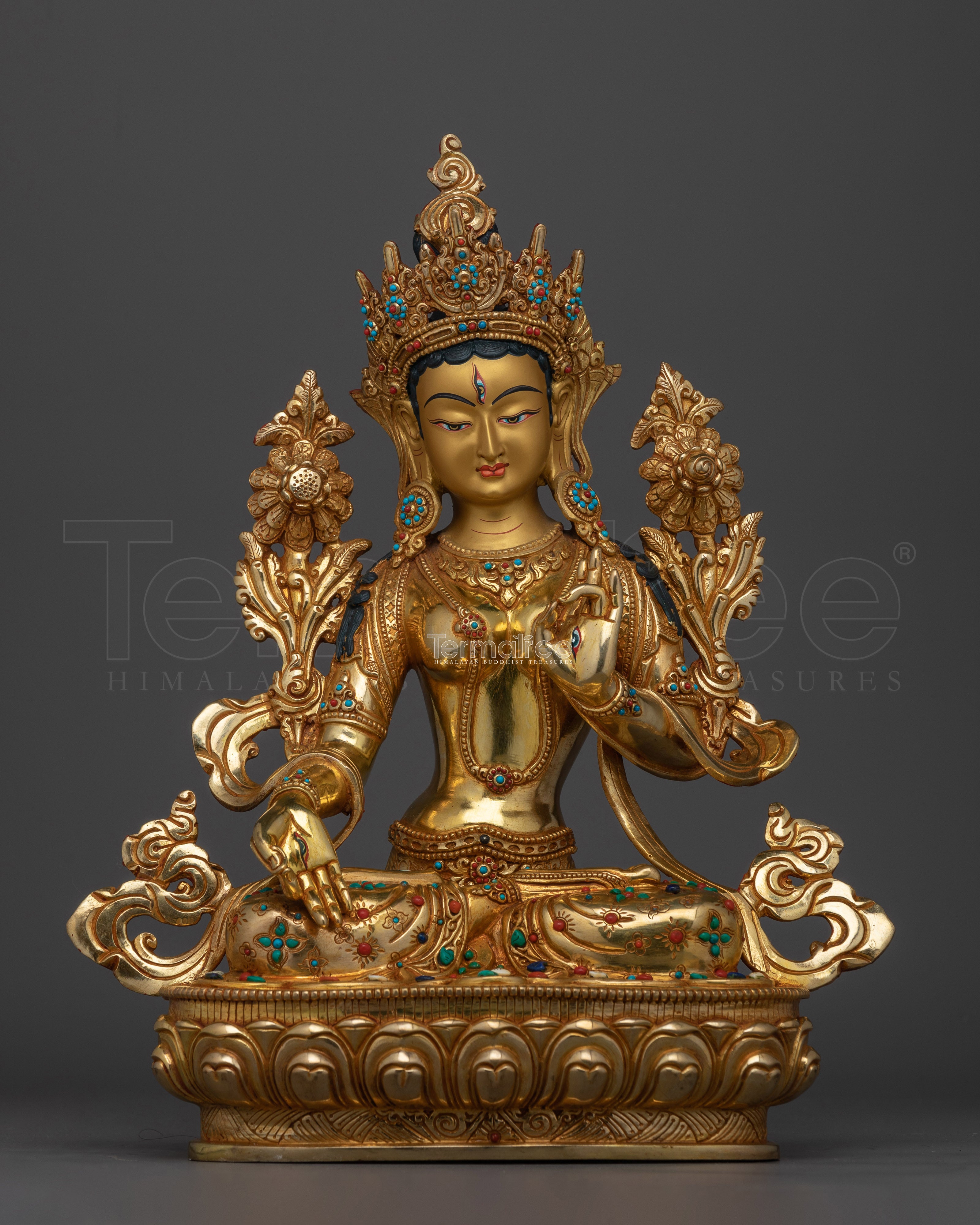 White Tara Goddess of Longevity Statue | Embodiment of Compassion and Healing