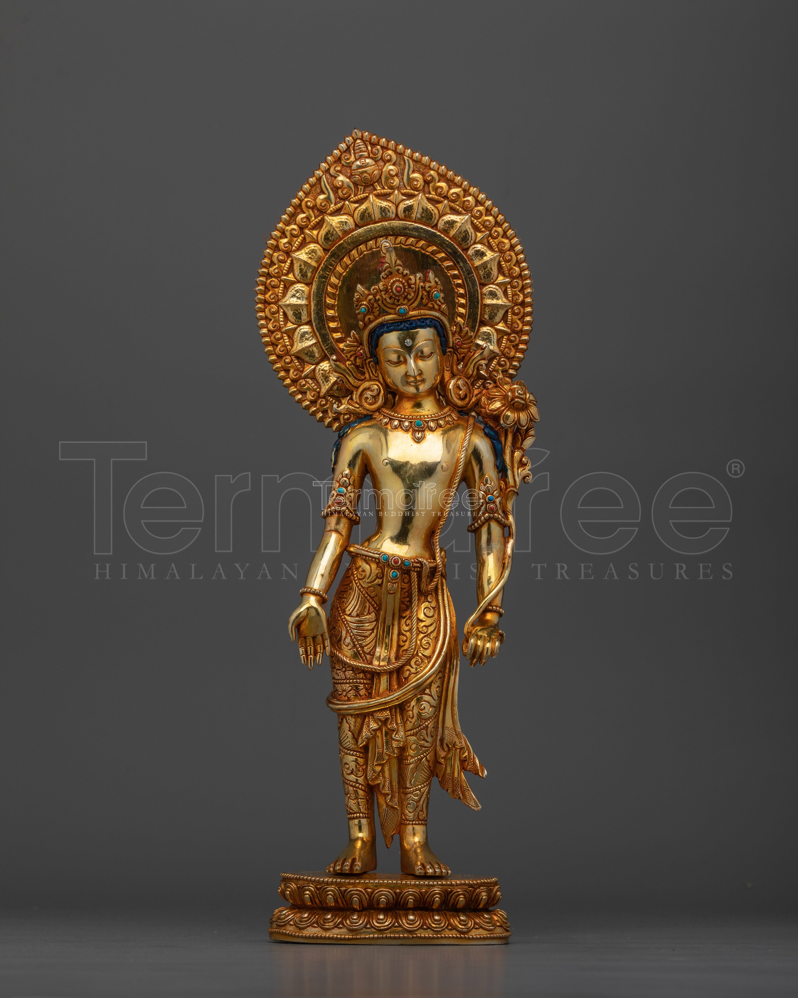 Standing Lokeshwor Handmade Statue | Embodiment of Compassion